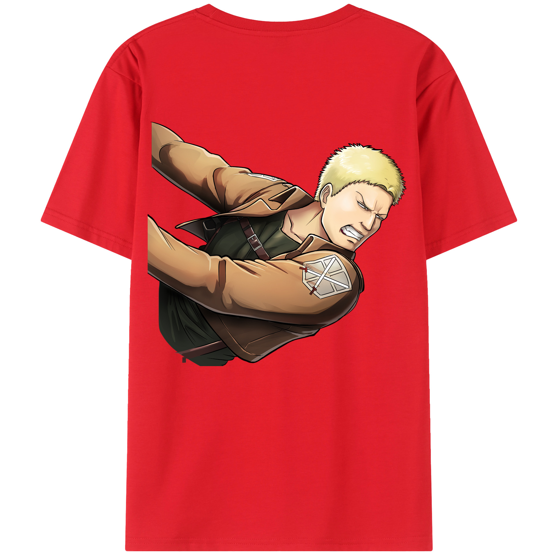 （画像用） 進撃の巨人 ライナー・ブラウン Attack on Titan Reiner Braun レディース半袖Tシャツ(バックプリント)