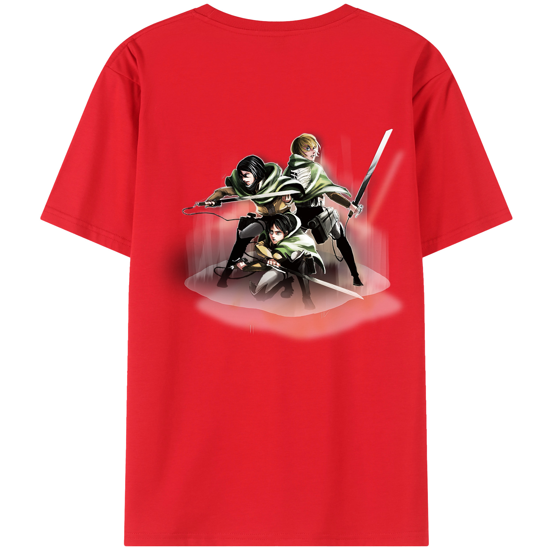 （画像用） 進撃の巨人 Attack on Titan レディース半袖Tシャツ(バックプリント)
