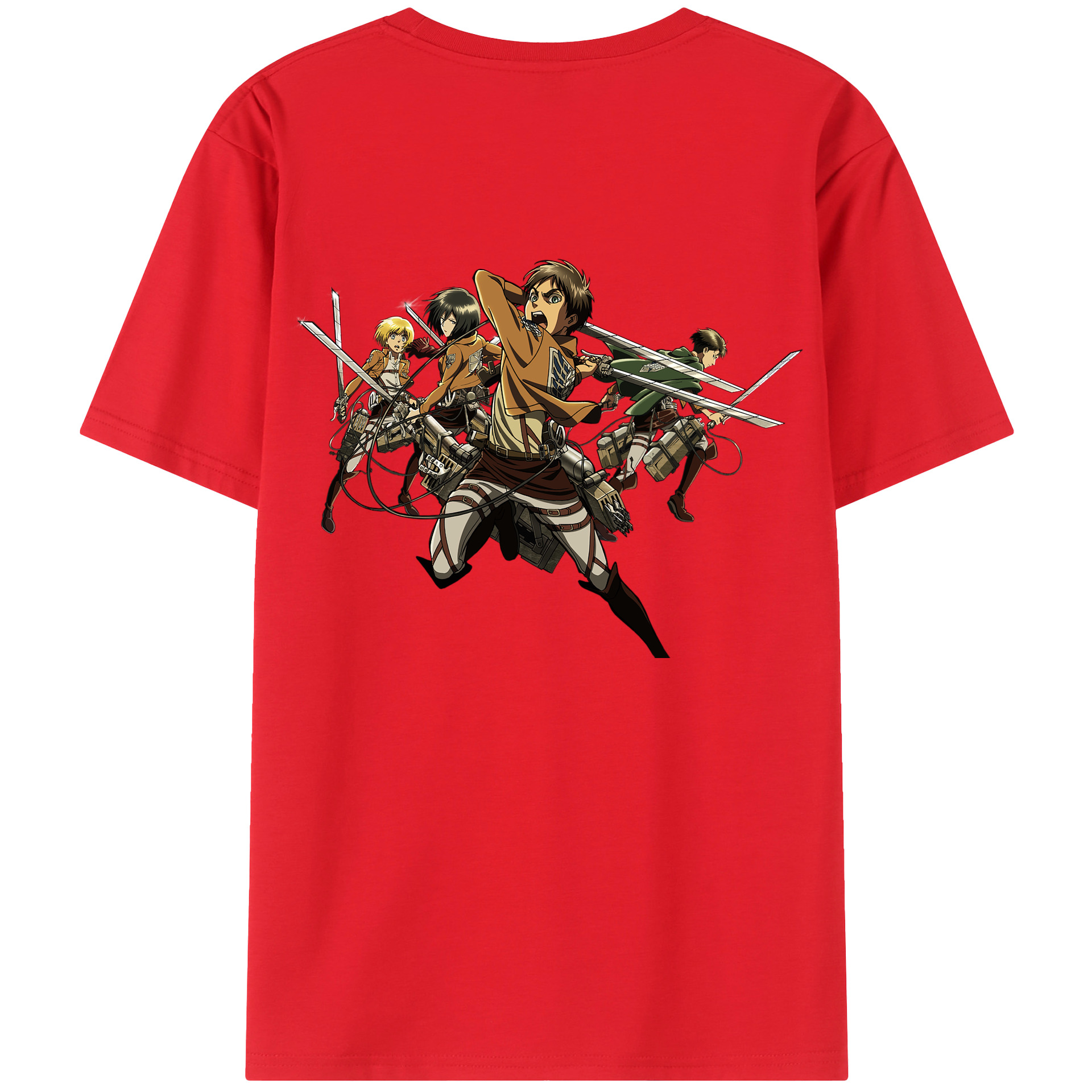 （画像用） 進撃の巨人 エレン･イェーガー Attack on Titan Eren Jäger レディース半袖Tシャツ(バックプリント)