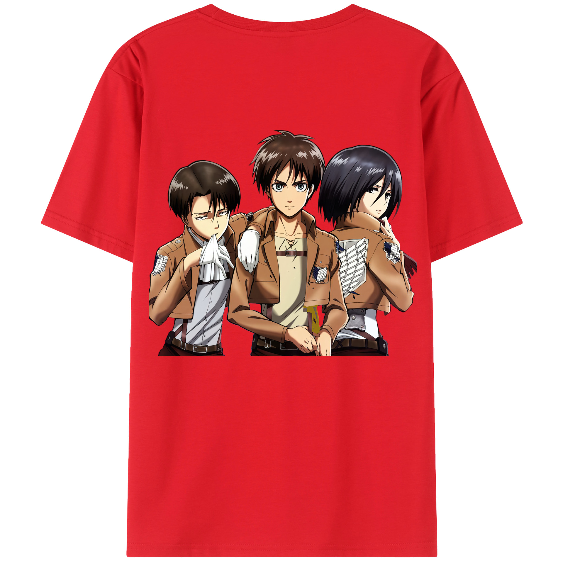 （画像用） 進撃の巨人 エレン･イェーガー Attack on Titan Eren Jäger レディース半袖Tシャツ(バックプリント)