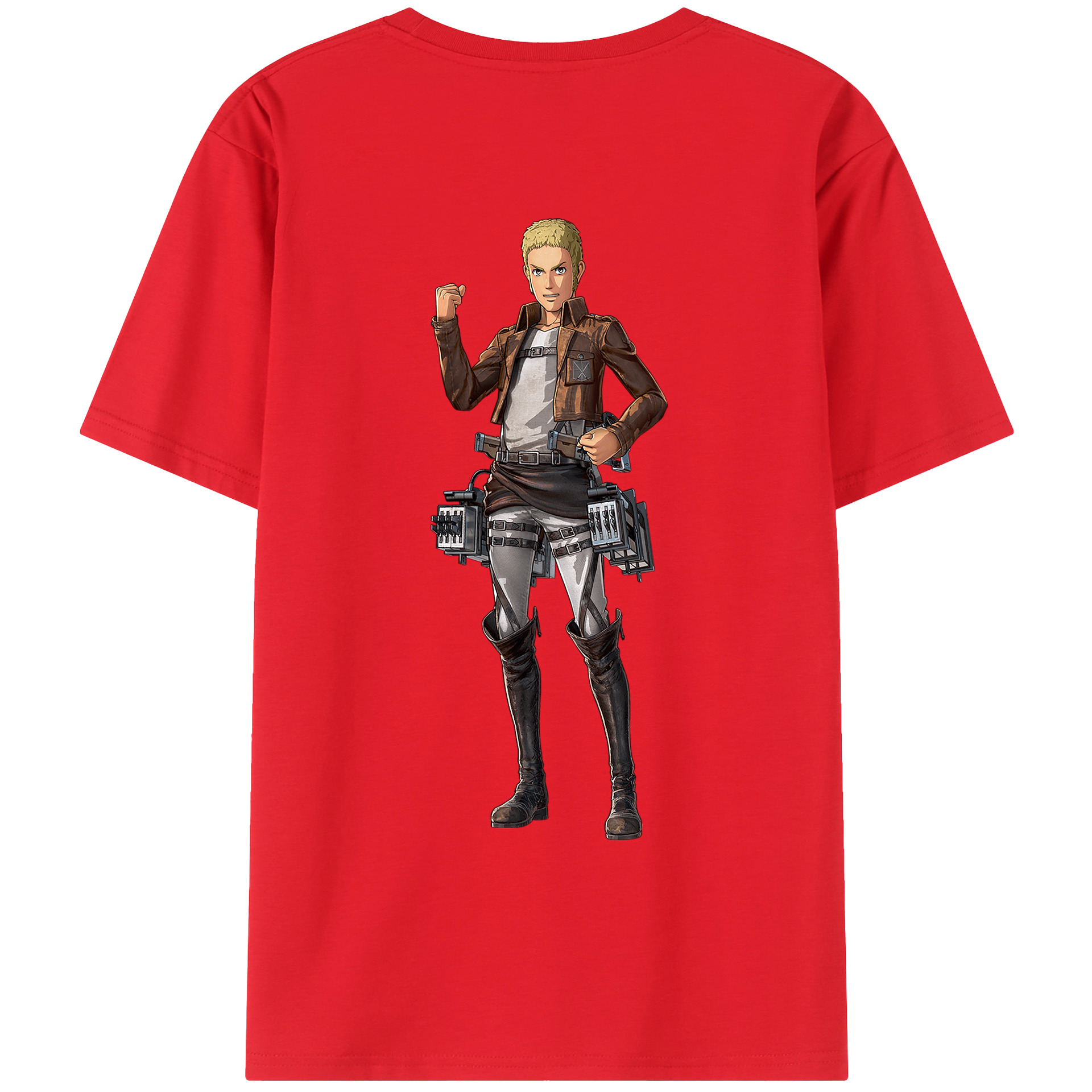 （画像用） 進撃の巨人 ライナー・ブラウン Attack on Titan Reiner Braun レディース半袖Tシャツ(バックプリント)
