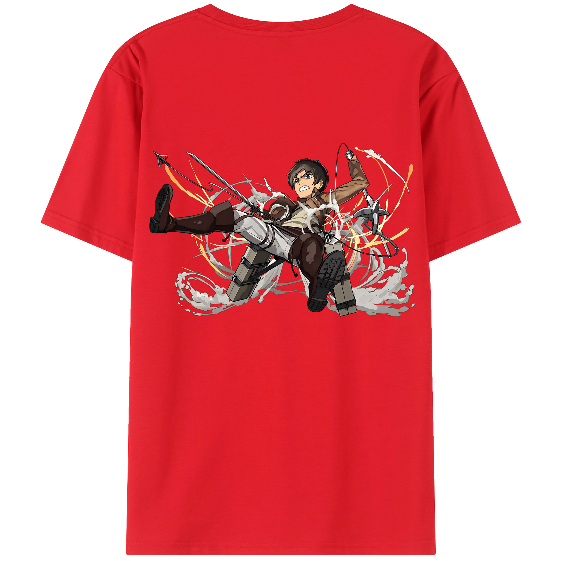 （画像用） 進撃の巨人 エレン･イェーガー Attack on Titan Eren Jäger レディース半袖Tシャツ(バックプリント)