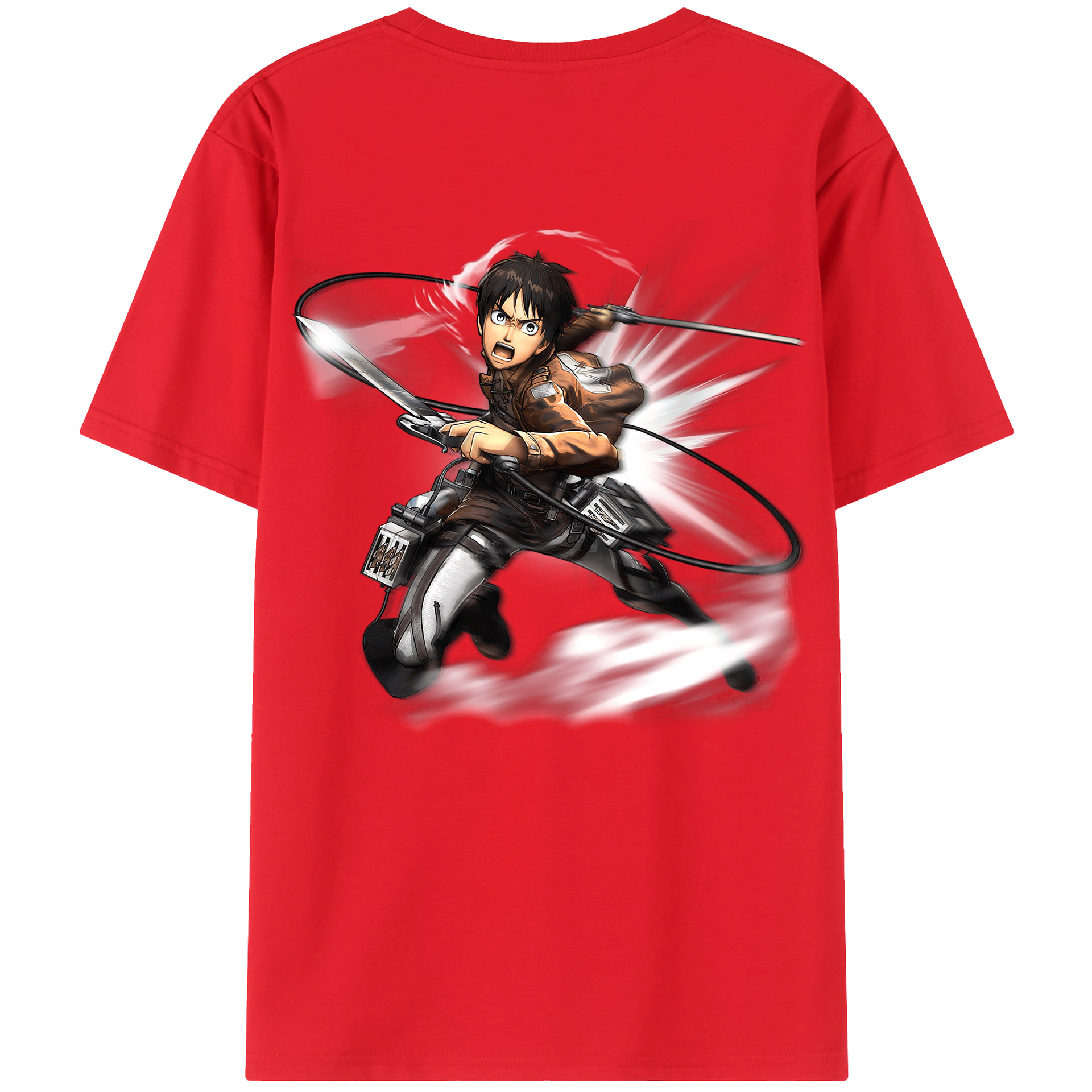 （画像用） 進撃の巨人 エレン･イェーガー Attack on Titan Eren Jäger レディース半袖Tシャツ(バックプリント)