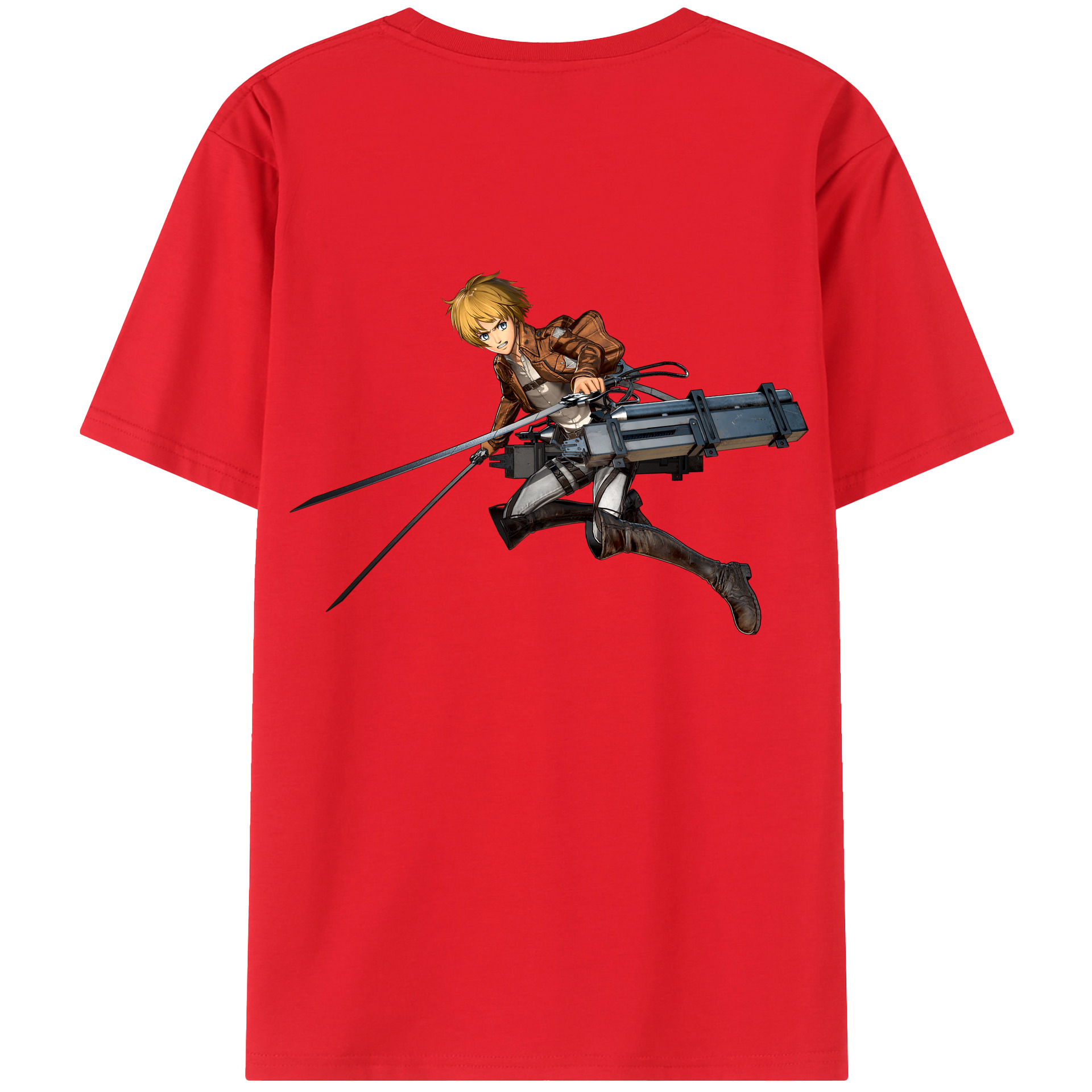 （画像用） 進撃の巨人 アルミン·アルレルト Attack on Titan Armin Arlert レディース半袖Tシャツ(バックプリント)