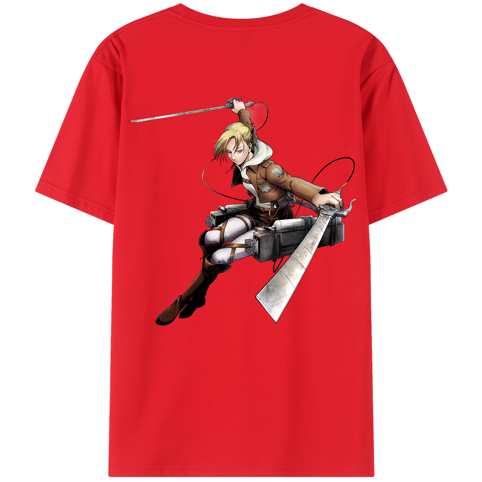 （画像用） 進撃の巨人 アニ・レオンハート Attack on Titan Annie Leonhart レディース半袖Tシャツ(バックプリント)