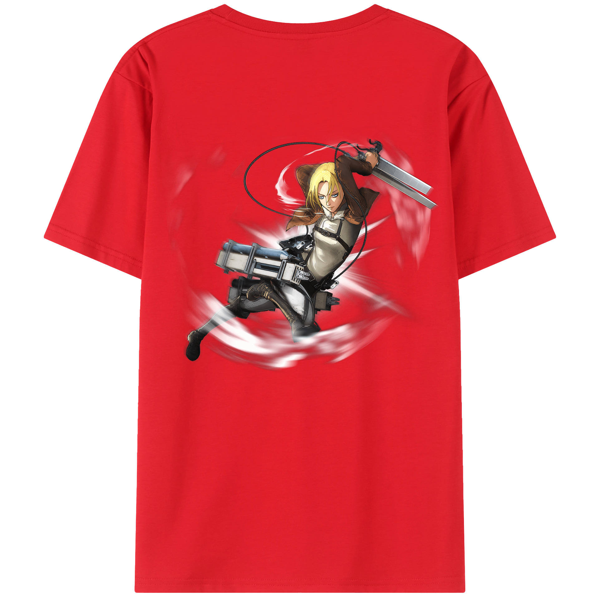 （画像用） 進撃の巨人 アニ・レオンハート Attack on Titan Annie Leonhart レディース半袖Tシャツ(バックプリント)
