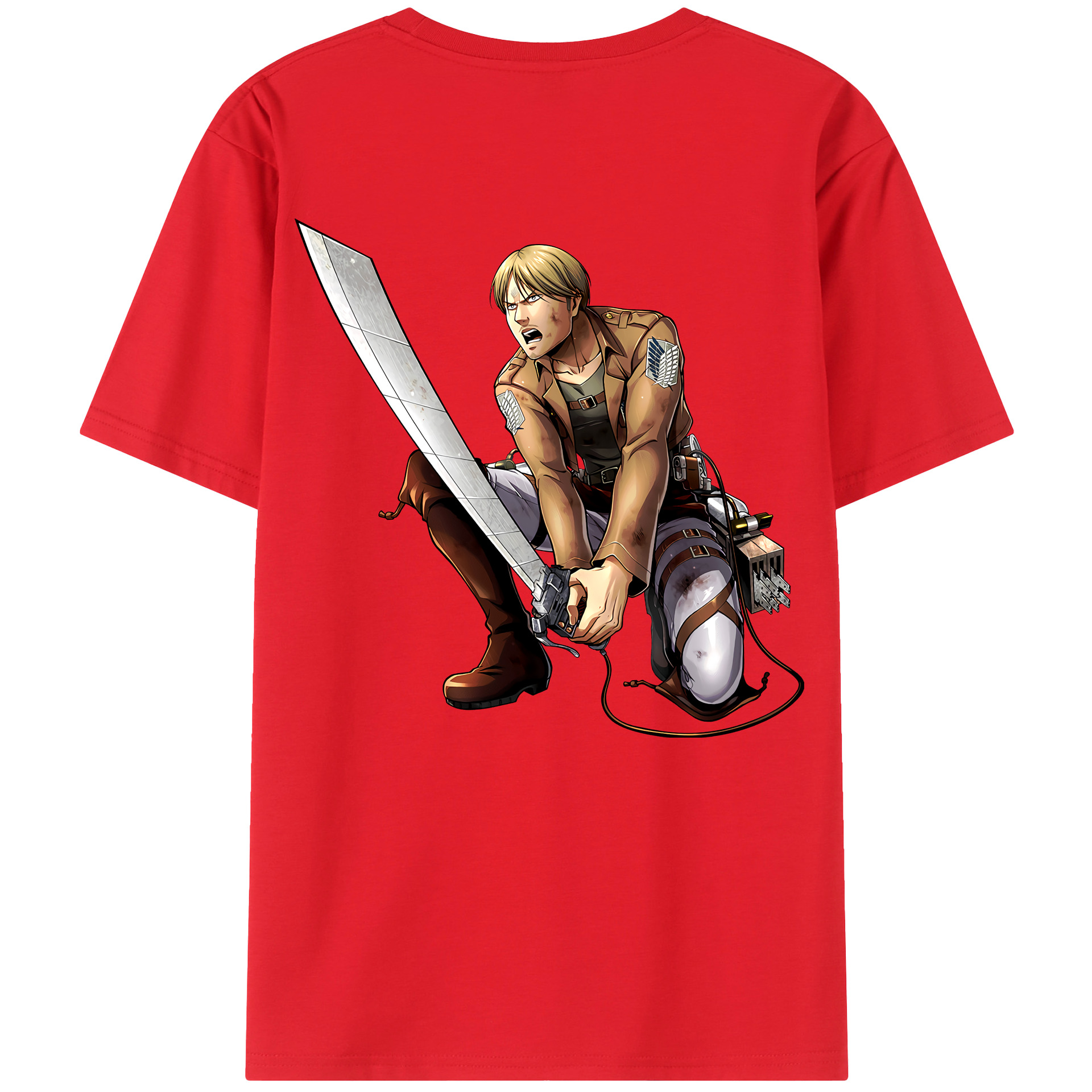 （画像用） 進撃の巨人 ミケ·ザカリアス Attack on Titan Mike Zakarius レディース半袖Tシャツ(バックプリント)