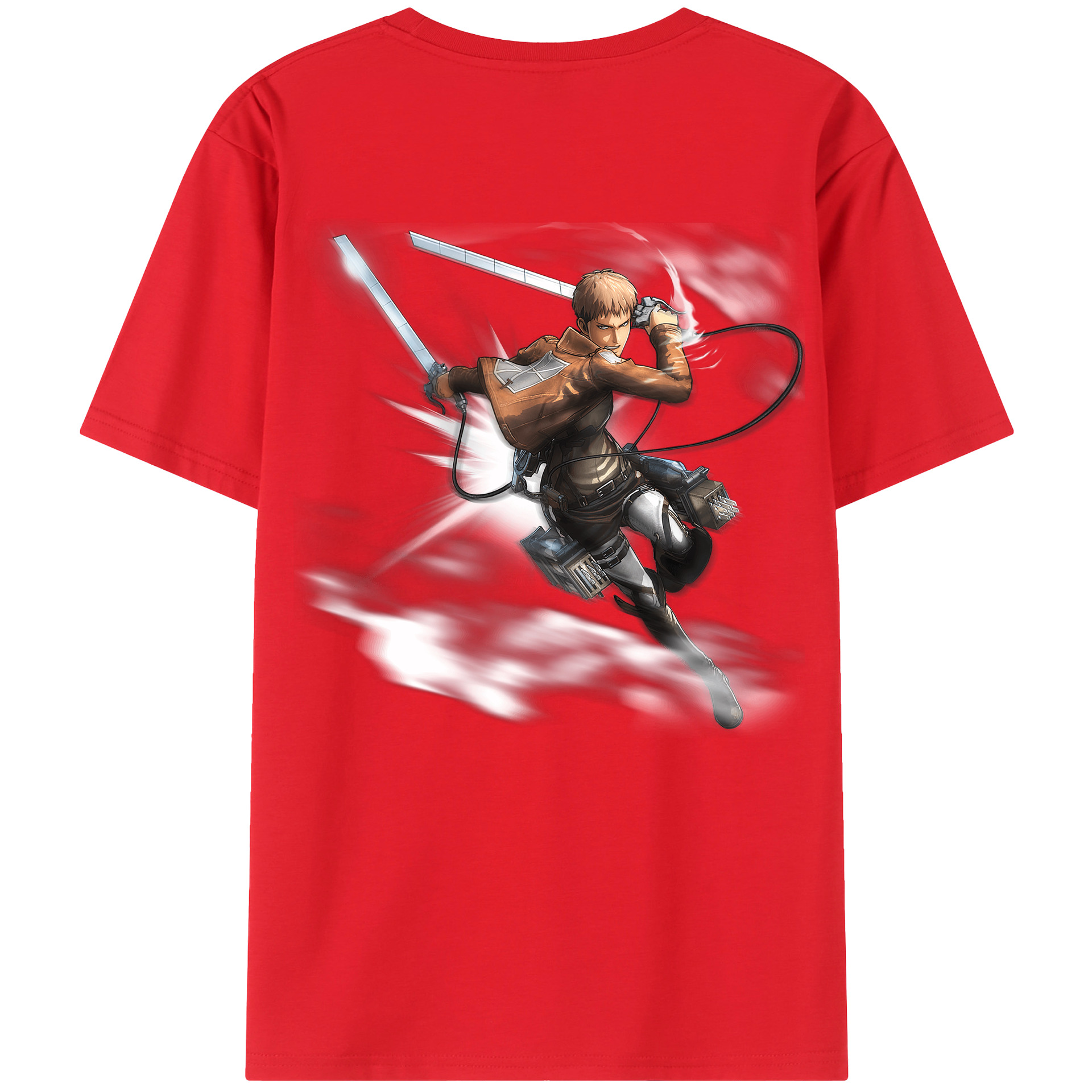 （画像用） 進撃の巨人 ジャン・キルシュタイン Attack on Titan Jean Kirstein レディース半袖Tシャツ(バックプリント)