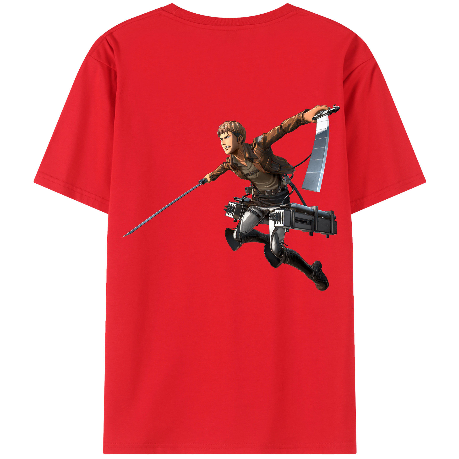 （画像用） 進撃の巨人 ジャン・キルシュタイン Attack on Titan Jean Kirstein レディース半袖Tシャツ(バックプリント)