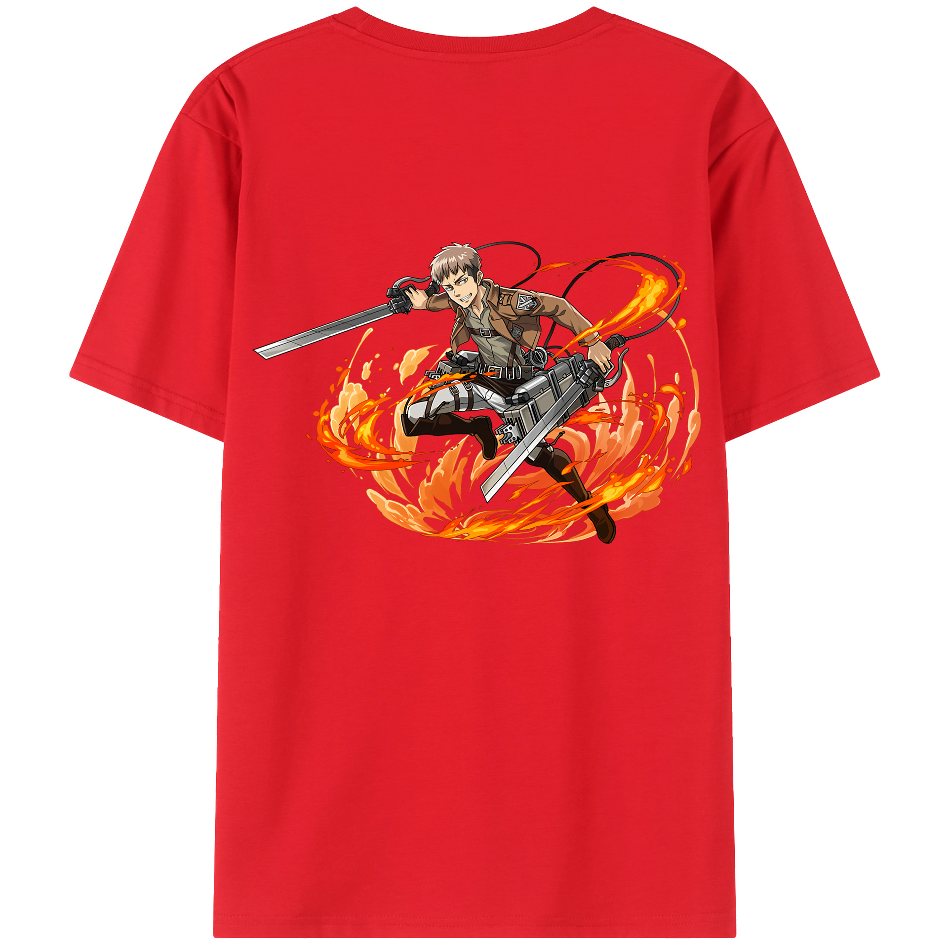 （画像用） 進撃の巨人 ジャン・キルシュタイン Attack on Titan Jean Kirstein レディース半袖Tシャツ(バックプリント)