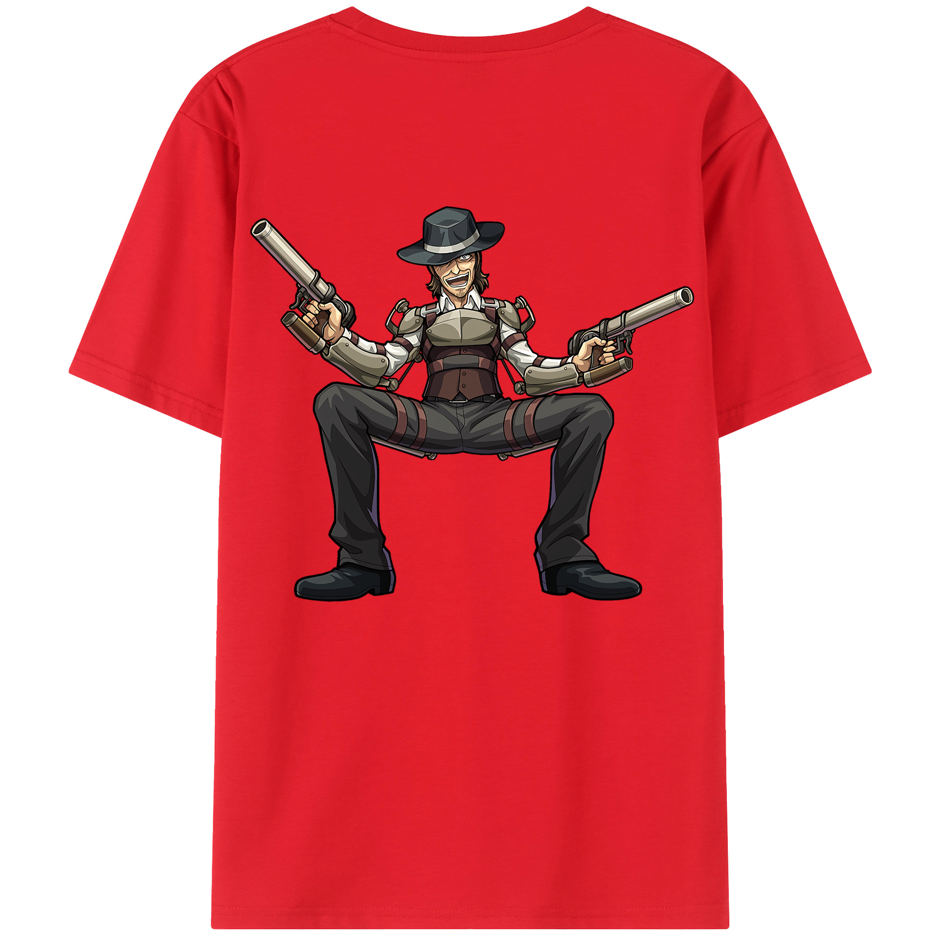 （画像用） 進撃の巨人 ケニー·アッカーマン Attack on Titan Kenny Ackerman レディース半袖Tシャツ(バックプリント)