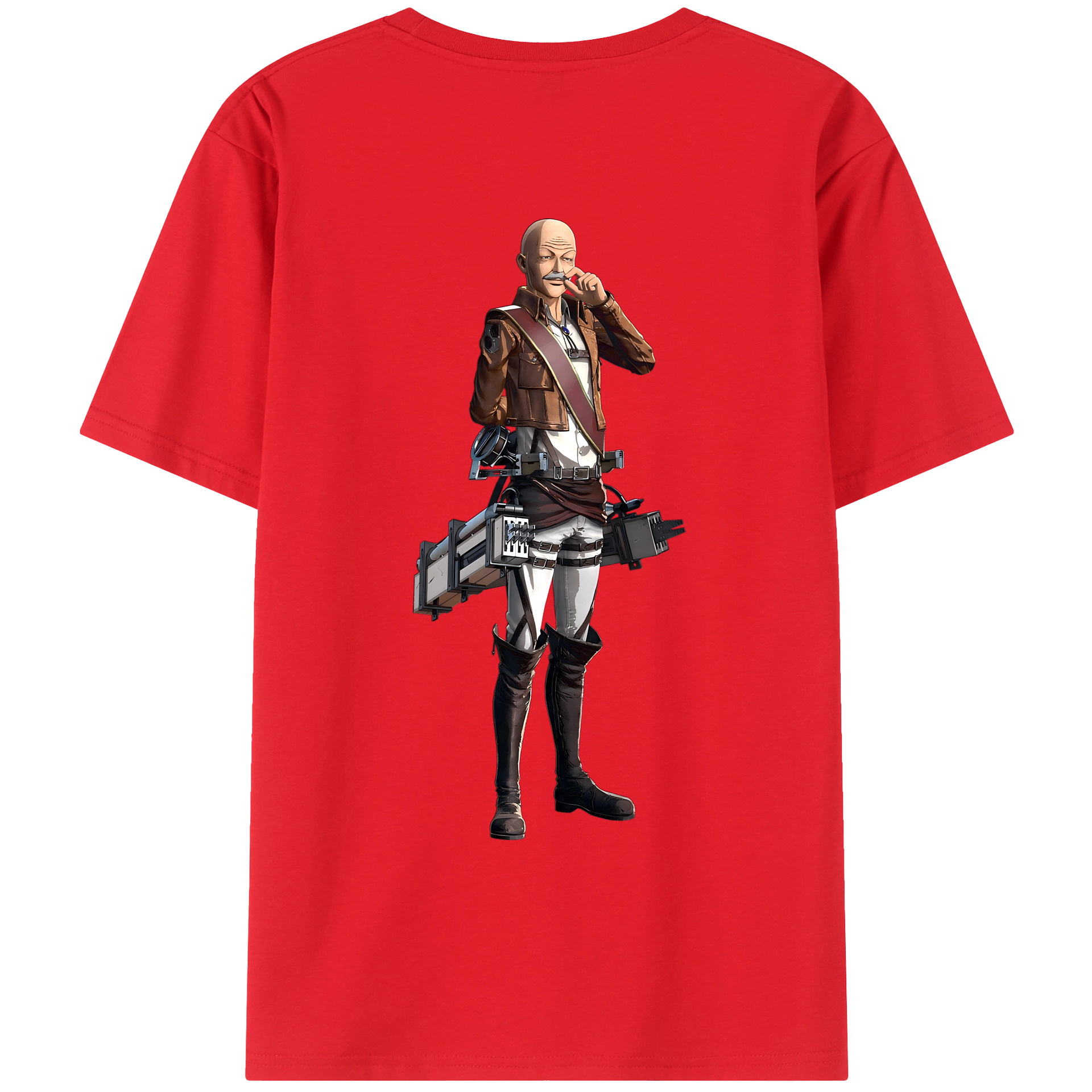 （画像用） 進撃の巨人 ドット·ピクシス Attack on Titan Dot Pixis レディース半袖Tシャツ(バックプリント)