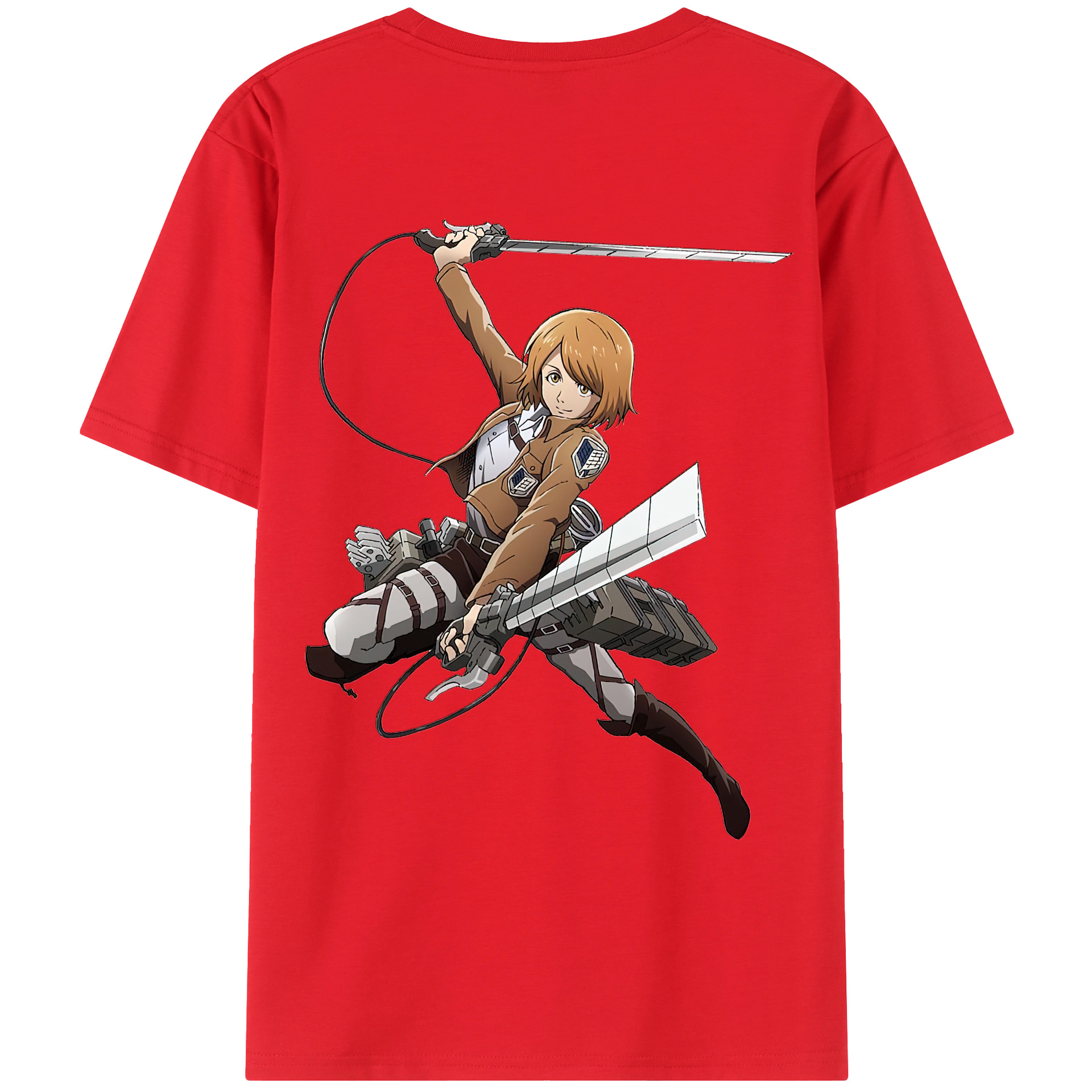 （画像用） 進撃の巨人 ペトラ·ラル Attack on Titan Petra Rall レディース半袖Tシャツ(バックプリント)