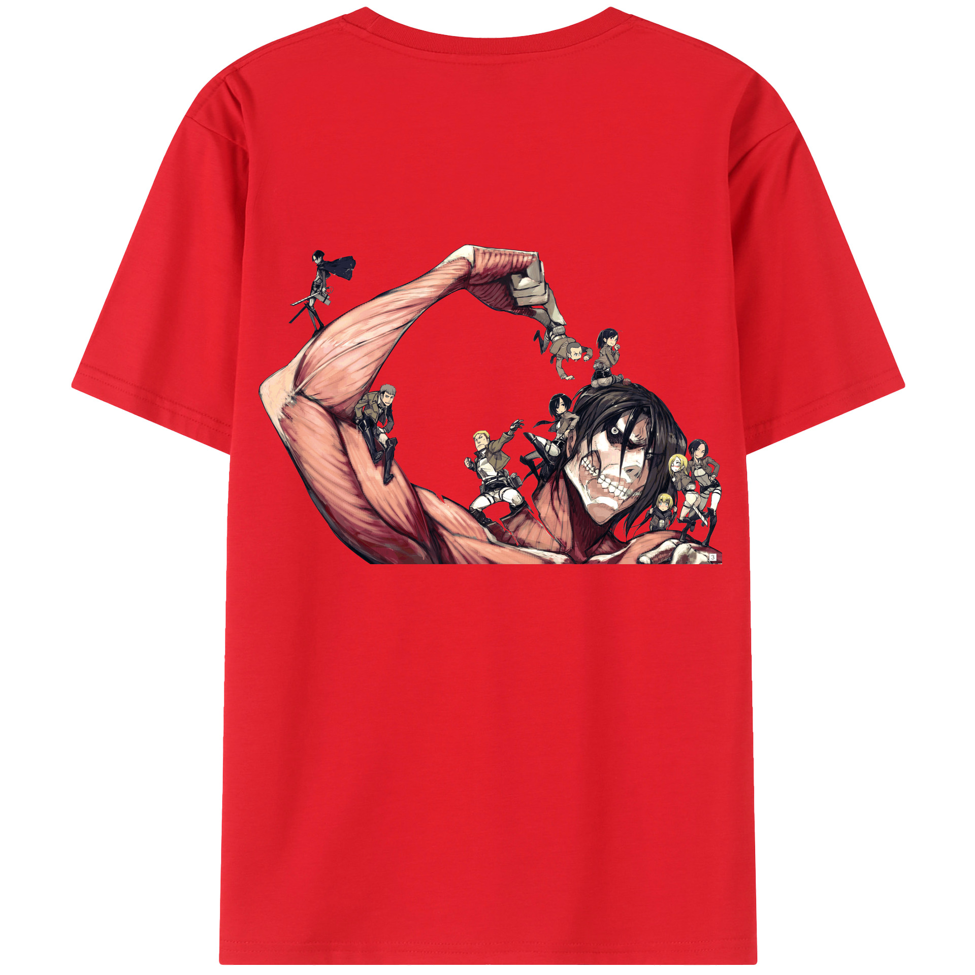 （画像用） 進撃の巨人 Attack on Titan レディース半袖Tシャツ(バックプリント)