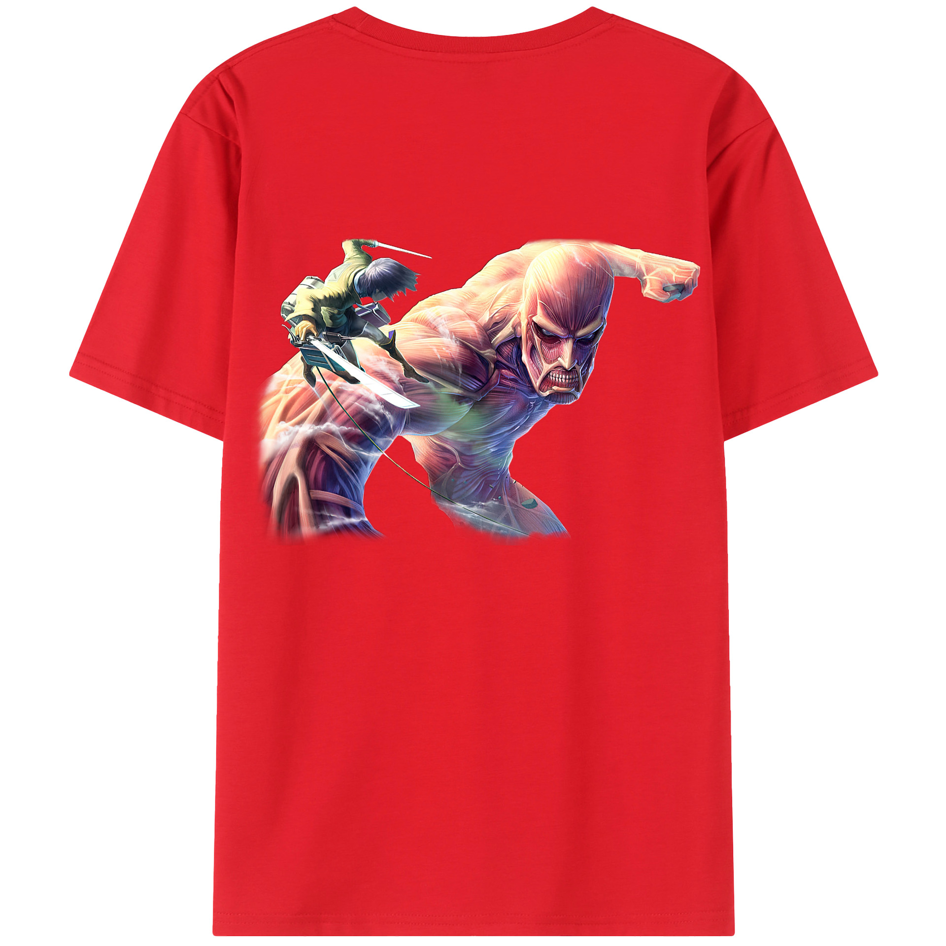 （画像用） 進撃の巨人 Attack on Titan レディース半袖Tシャツ(バックプリント)