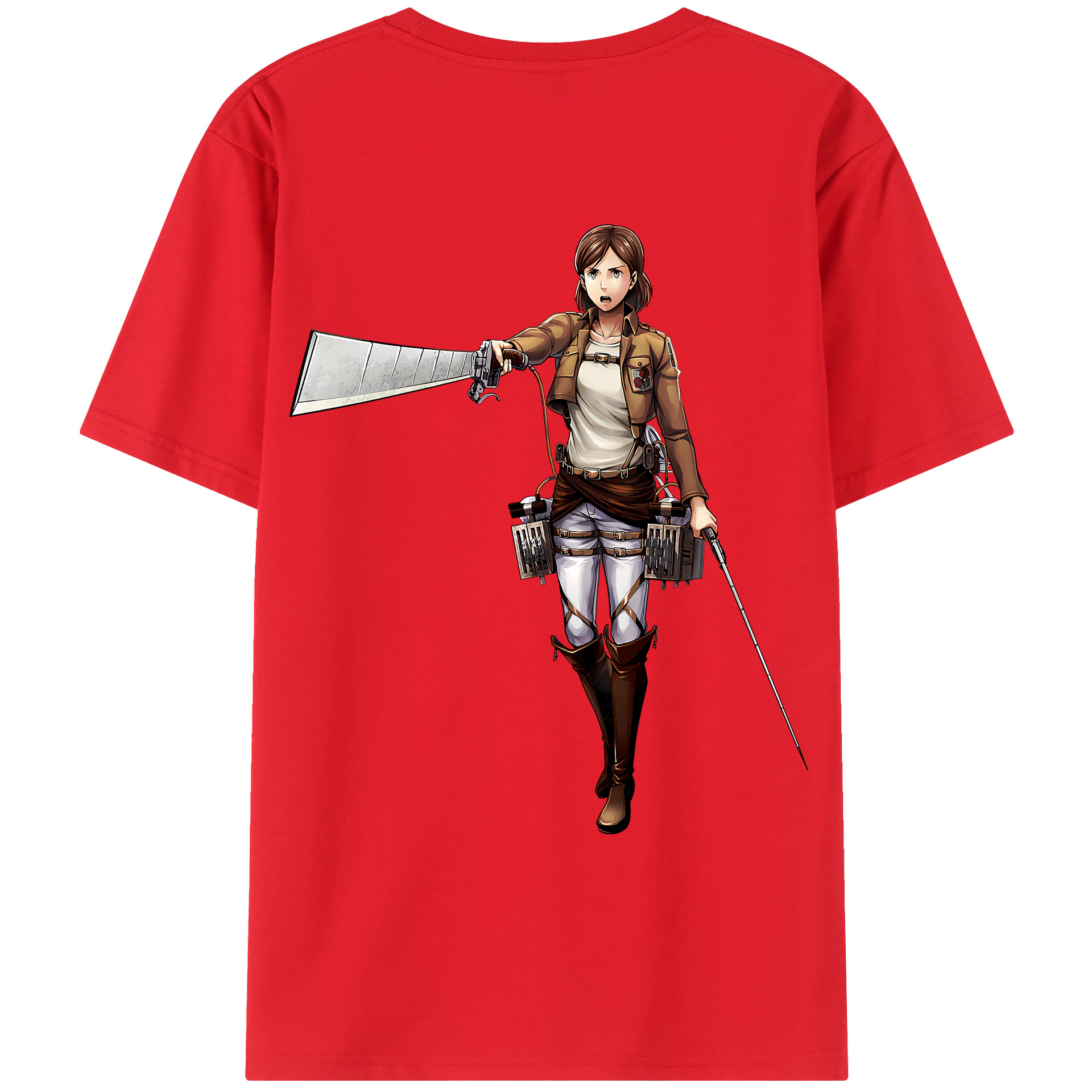 （画像用） 進撃の巨人 Attack on Titan レディース半袖Tシャツ(バックプリント)