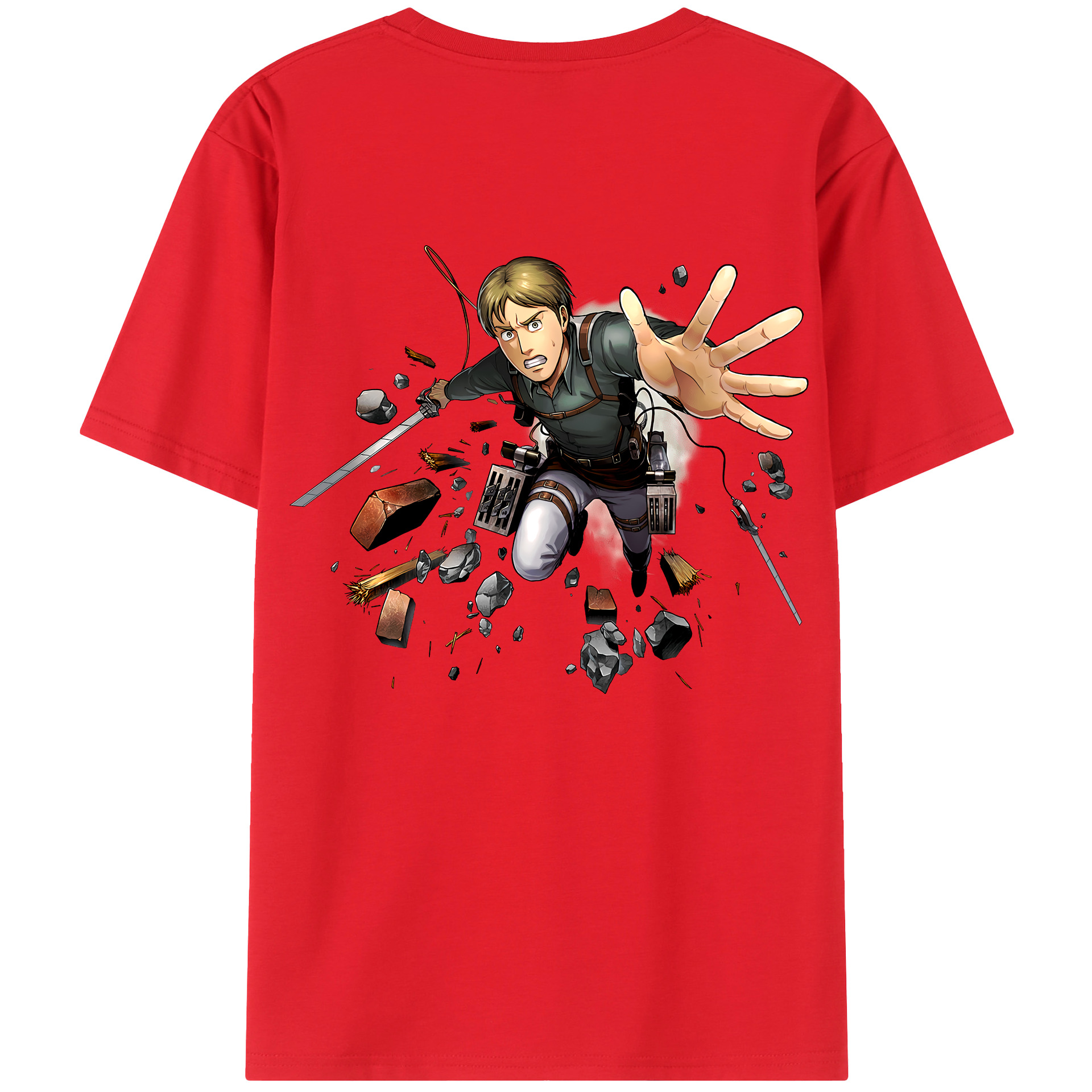 （画像用） 進撃の巨人 Attack on Titan レディース半袖Tシャツ(バックプリント)