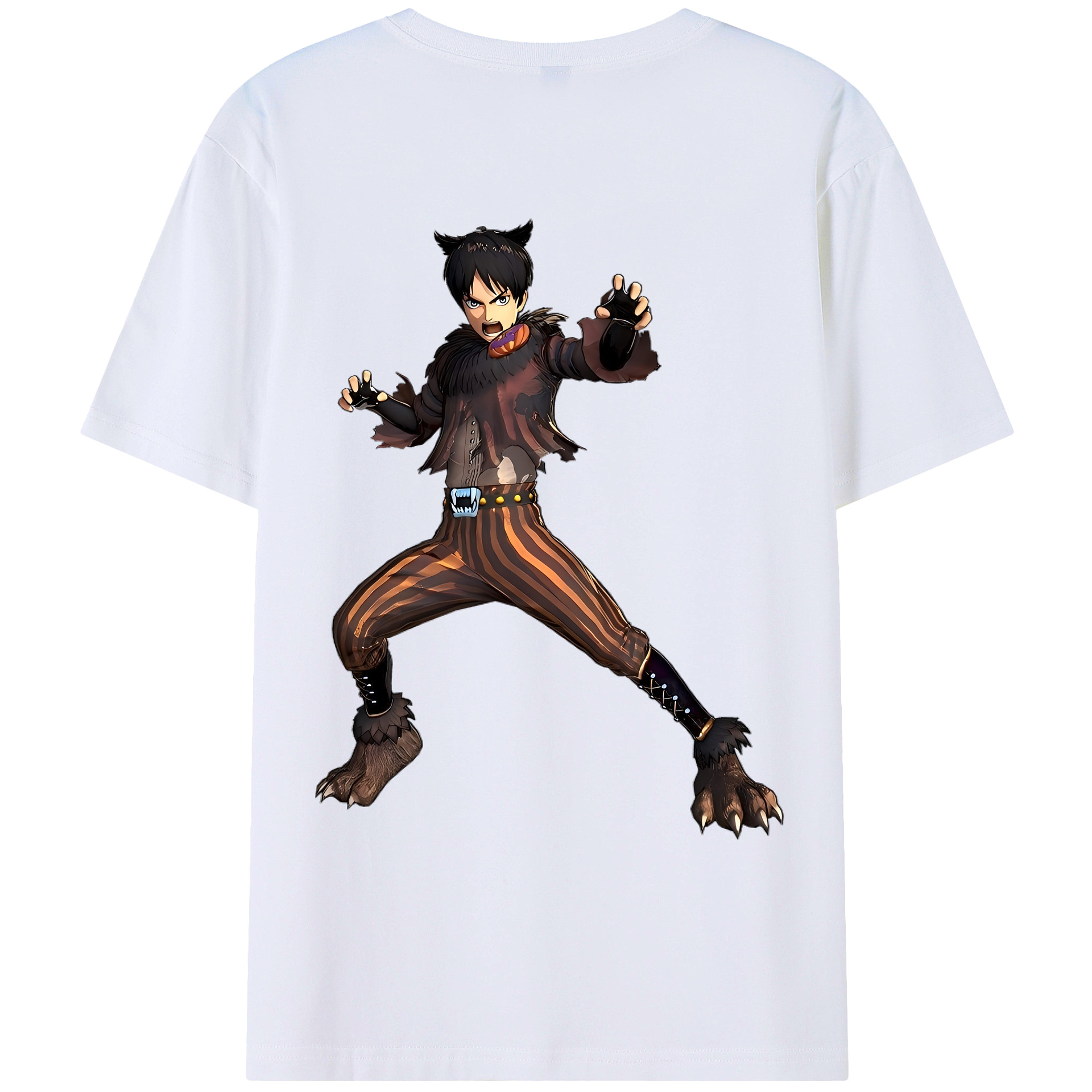 （画像用） 進撃の巨人 エレン･イェーガー Attack on Titan Eren Jäger レディース半袖Tシャツ(バックプリント)