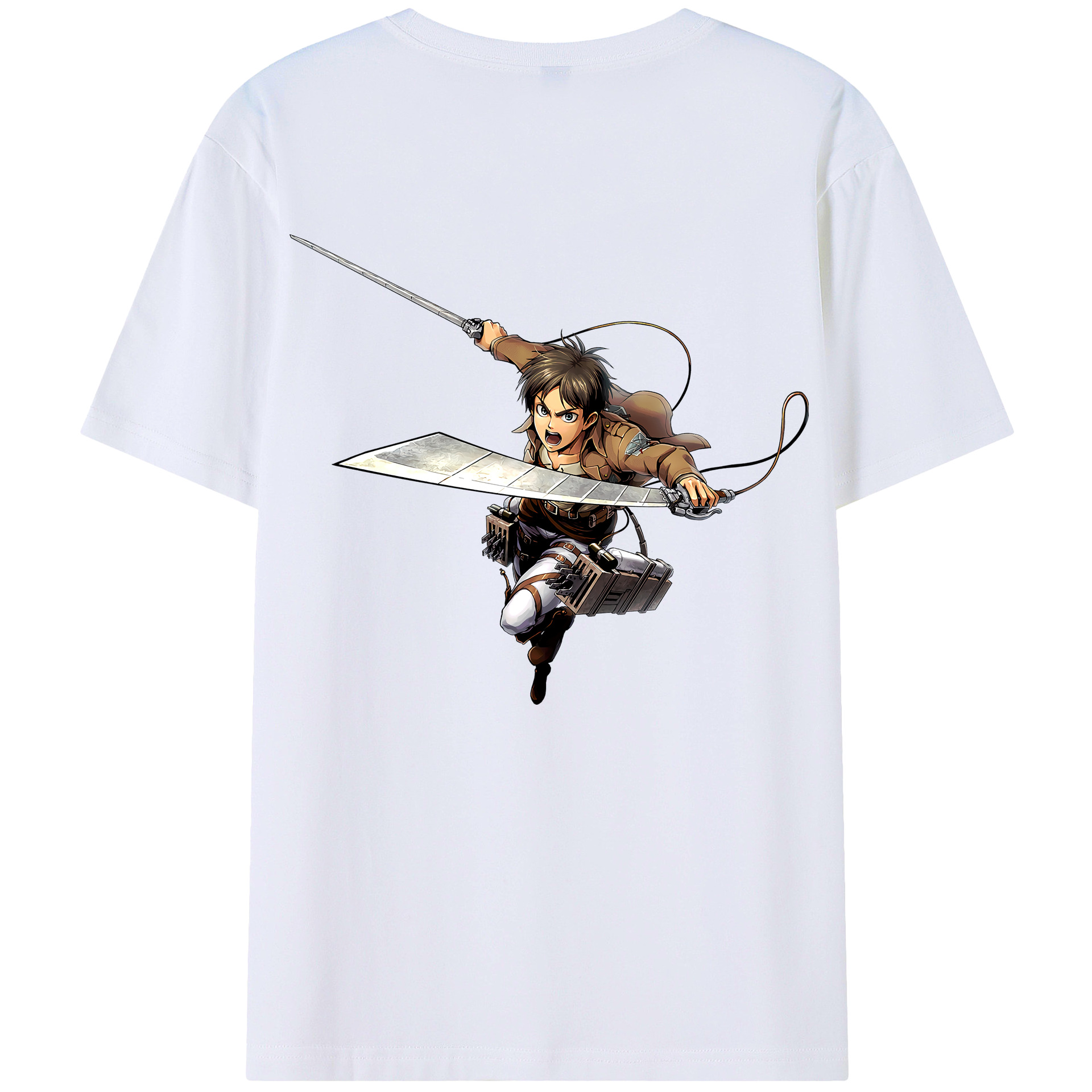 （画像用） 進撃の巨人 エレン･イェーガー Attack on Titan Eren Jäger レディース半袖Tシャツ(バックプリント)