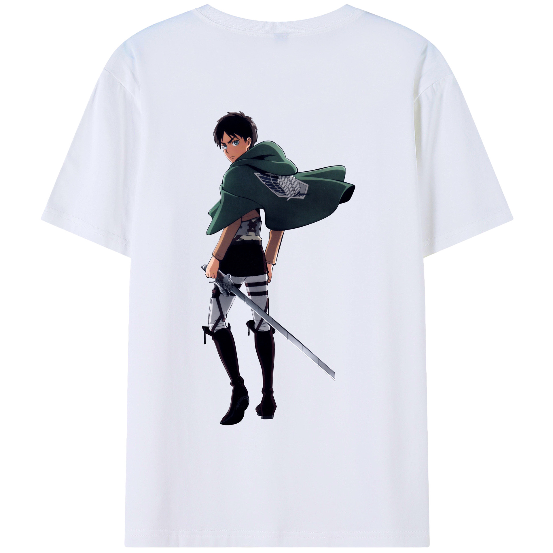 （画像用） 進撃の巨人 エレン･イェーガー Attack on Titan Eren Jäger レディース半袖Tシャツ(バックプリント)