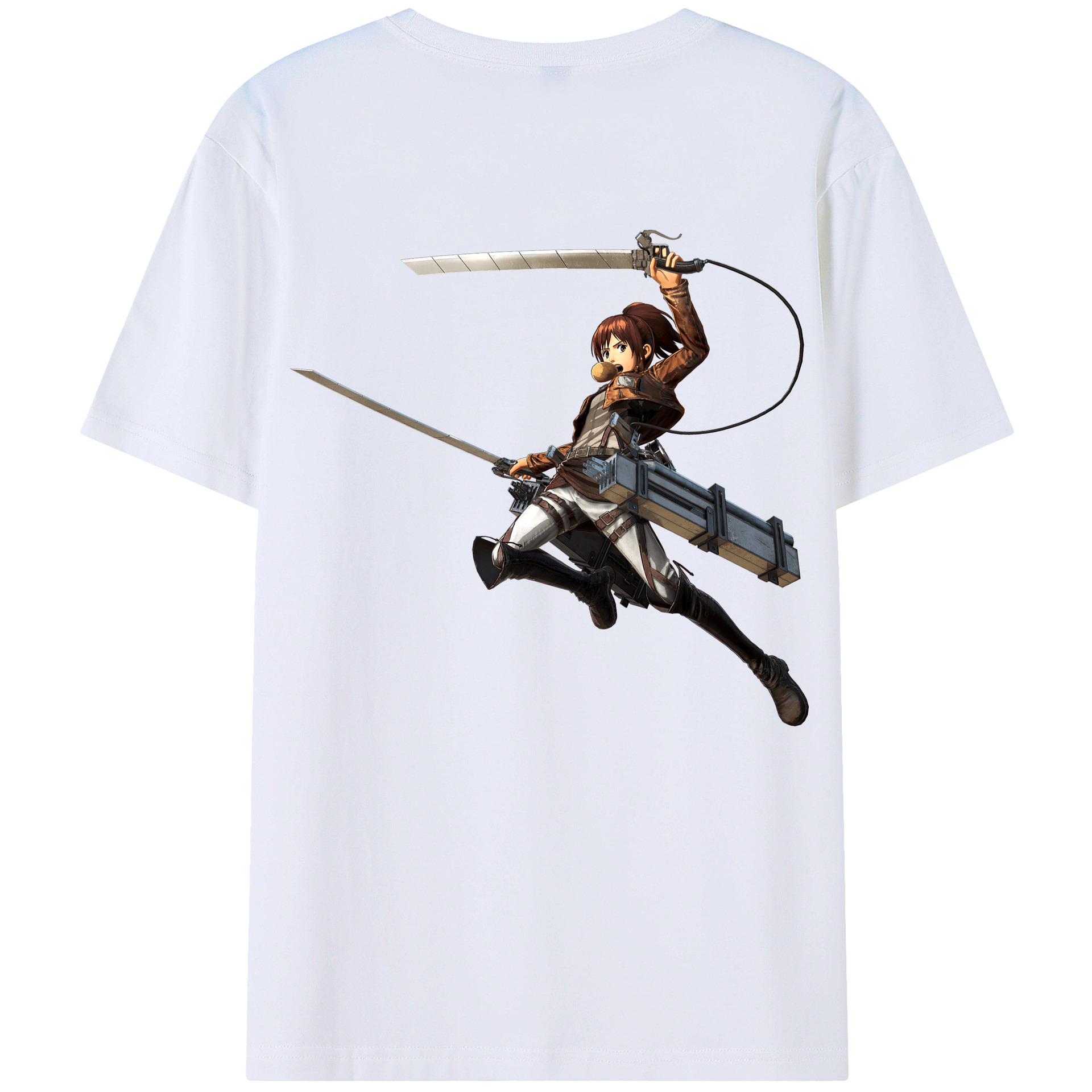 （画像用） 進撃の巨人 サシャ·ブラウス Attack on Titan Sasha Blaus レディース半袖Tシャツ(バックプリント)