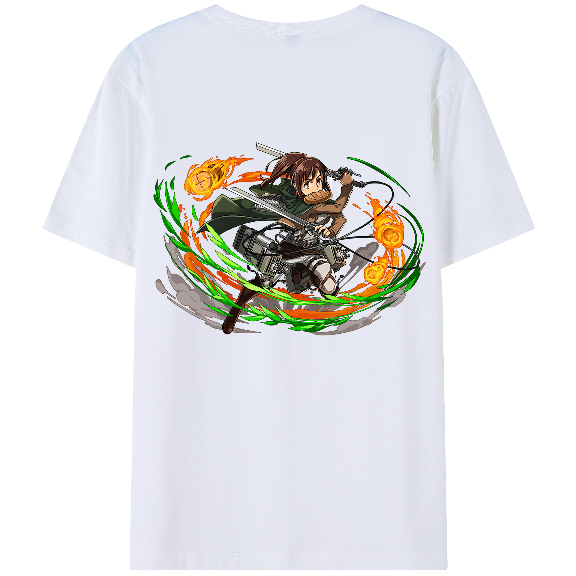 （画像用） 進撃の巨人 サシャ·ブラウス Attack on Titan Sasha Blaus レディース半袖Tシャツ(バックプリント)