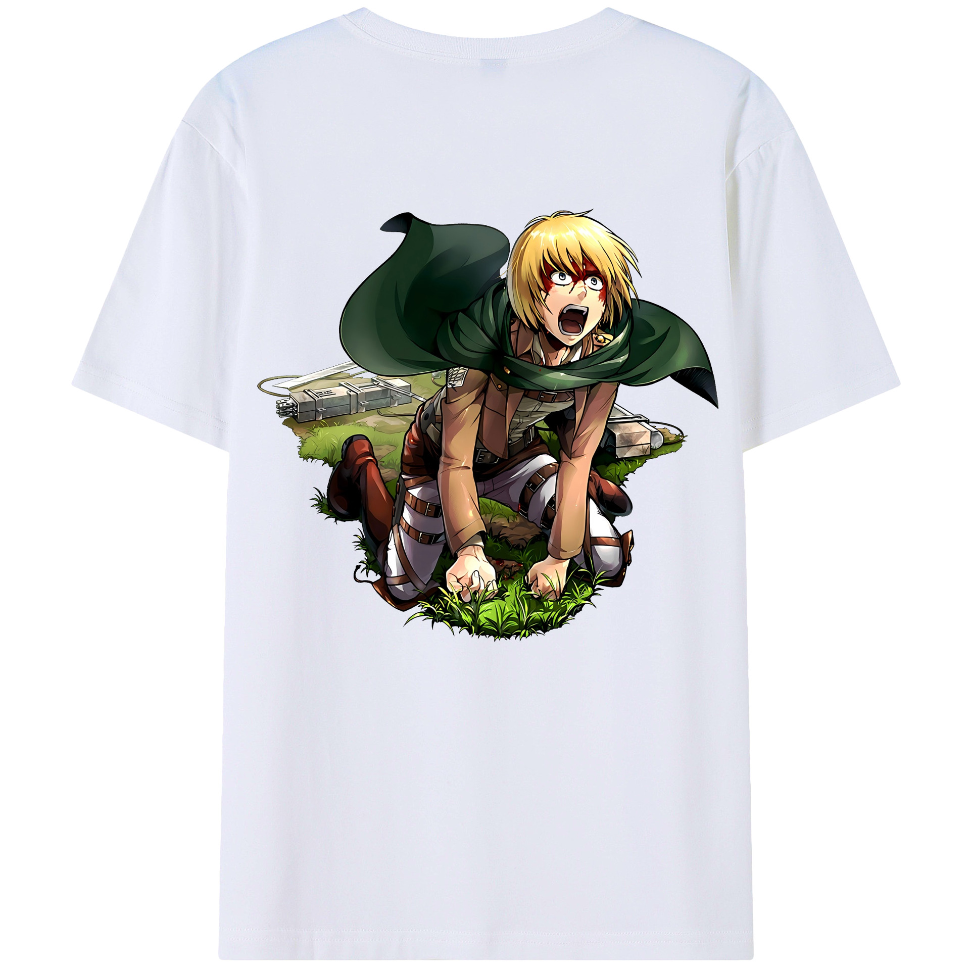 （画像用） 進撃の巨人 アルミン·アルレルト Attack on Titan Armin Arlert レディース半袖Tシャツ(バックプリント)
