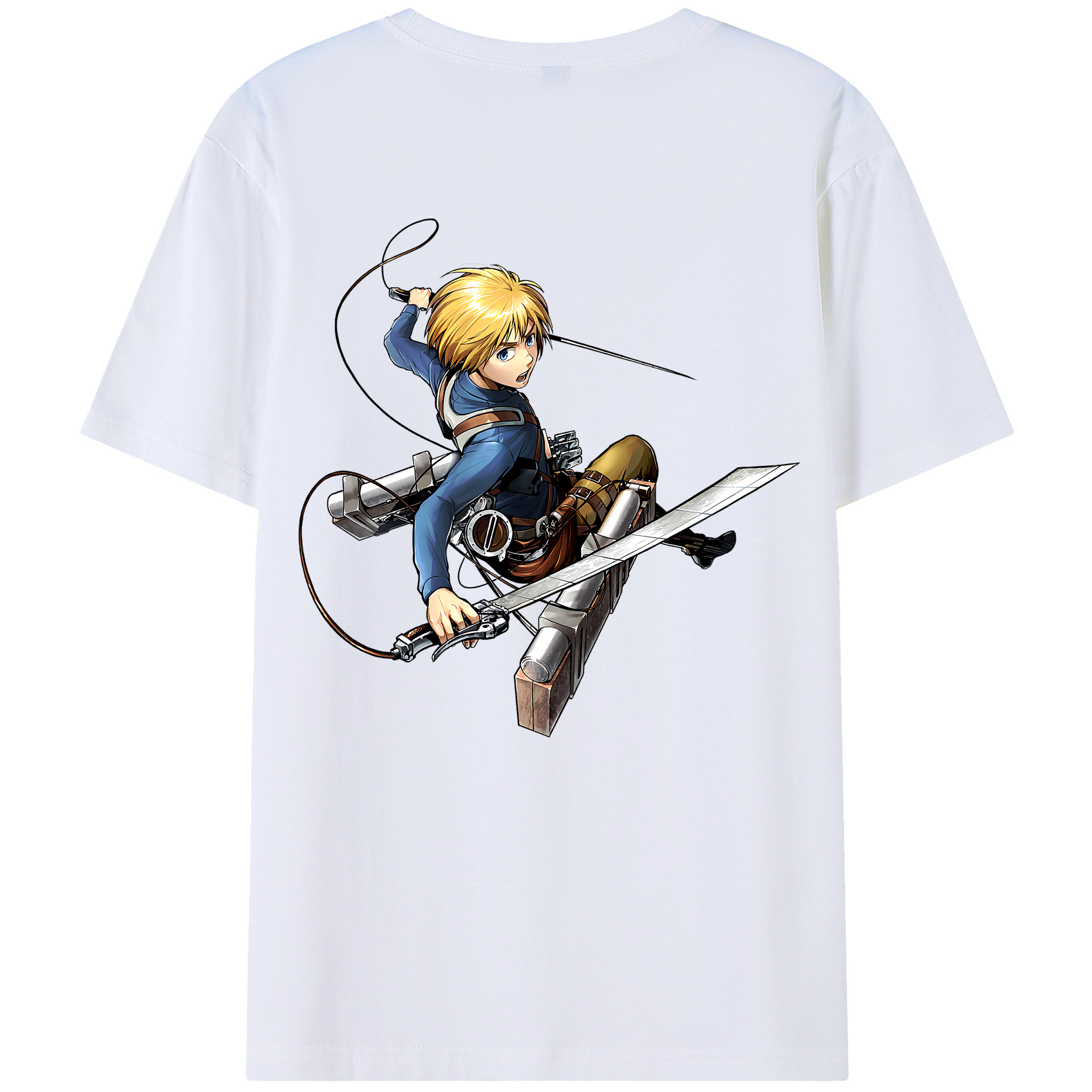 （画像用） 進撃の巨人 アルミン·アルレルト Attack on Titan Armin Arlert レディース半袖Tシャツ(バックプリント)