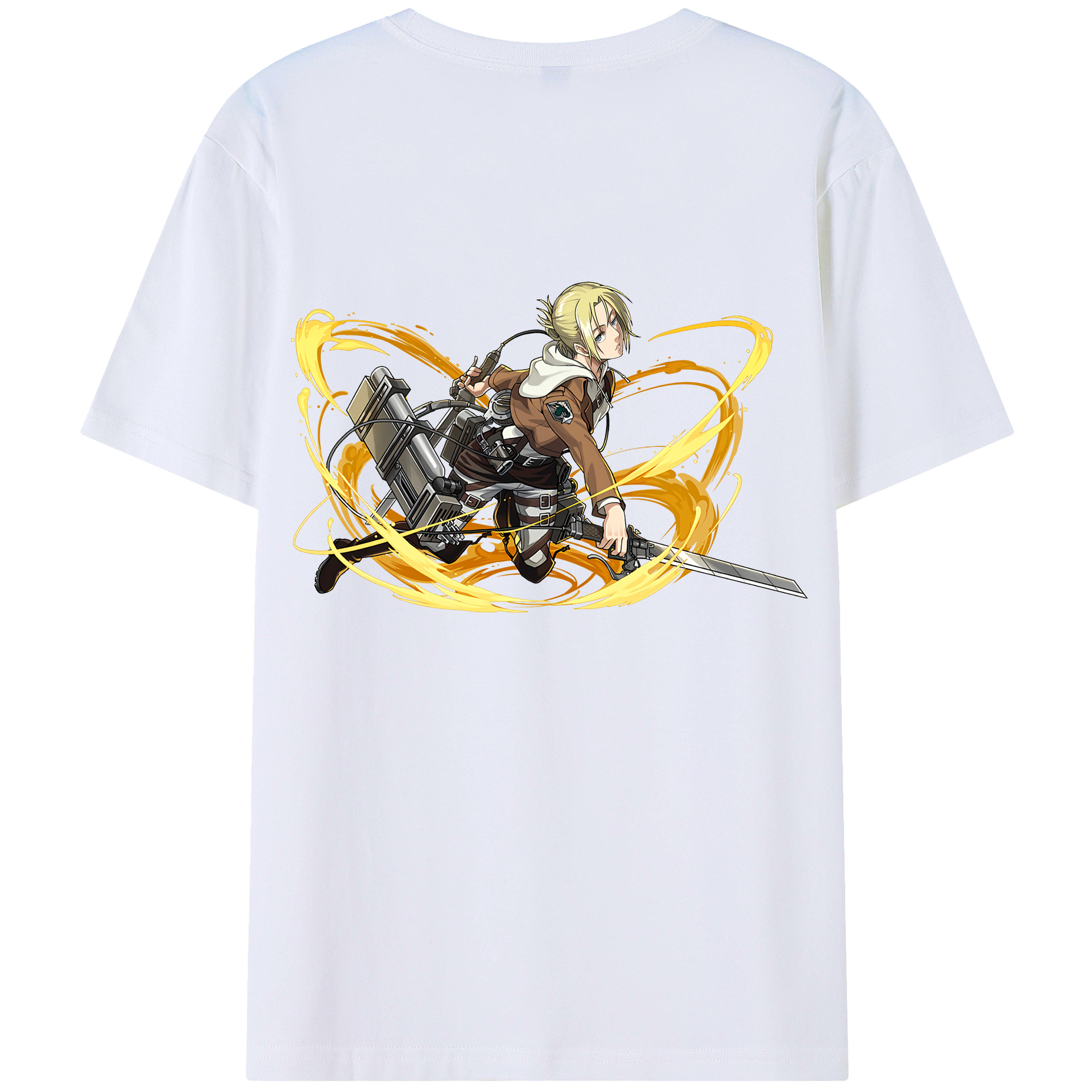 （画像用） 進撃の巨人 アニ・レオンハート Attack on Titan Annie Leonhart レディース半袖Tシャツ(バックプリント)