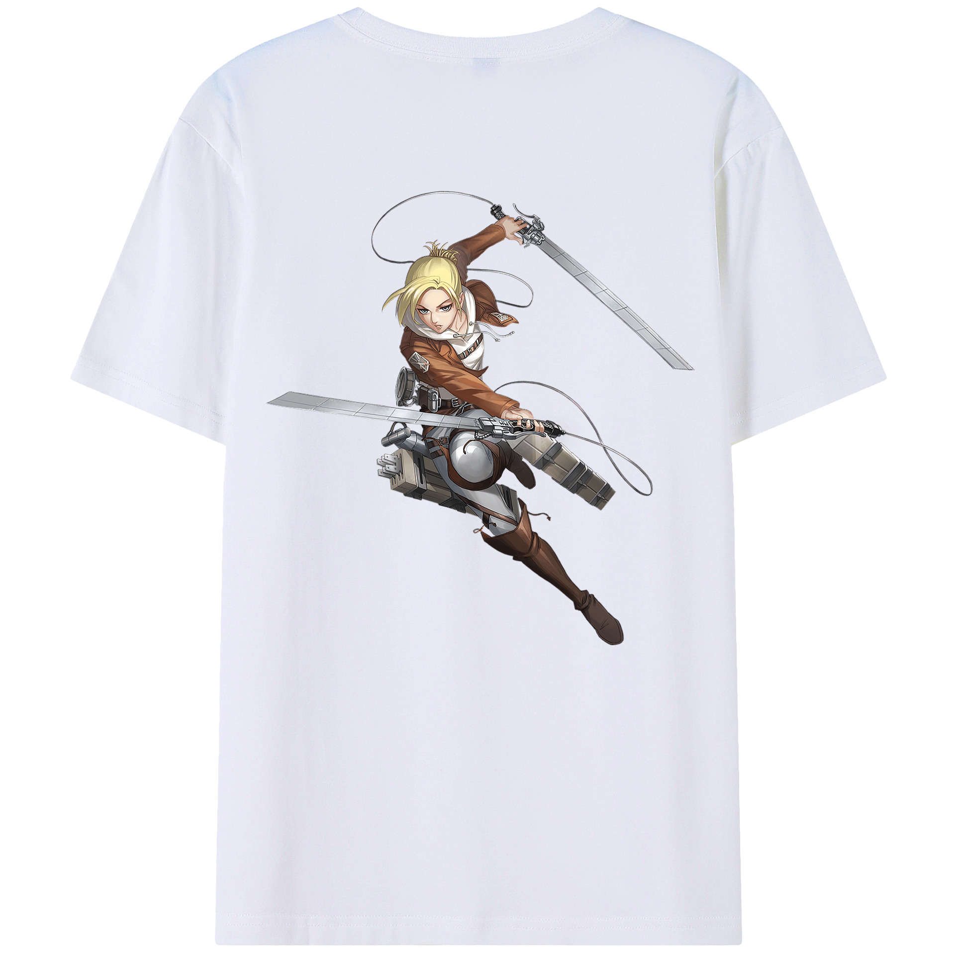 （画像用） 進撃の巨人 アニ・レオンハート Attack on Titan Annie Leonhart レディース半袖Tシャツ(バックプリント)