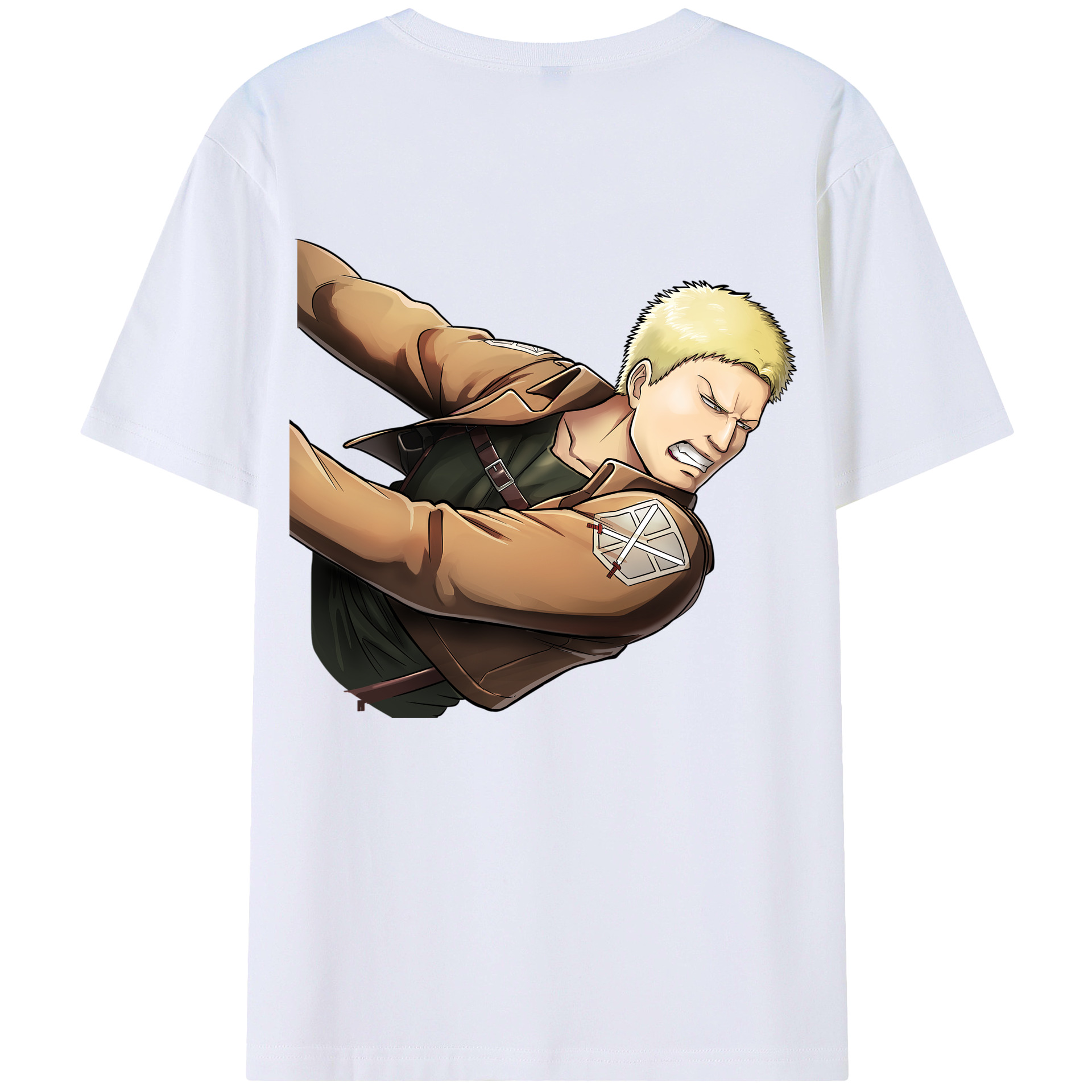 （画像用） 進撃の巨人 ライナー・ブラウン Attack on Titan Reiner Braun レディース半袖Tシャツ(バックプリント)