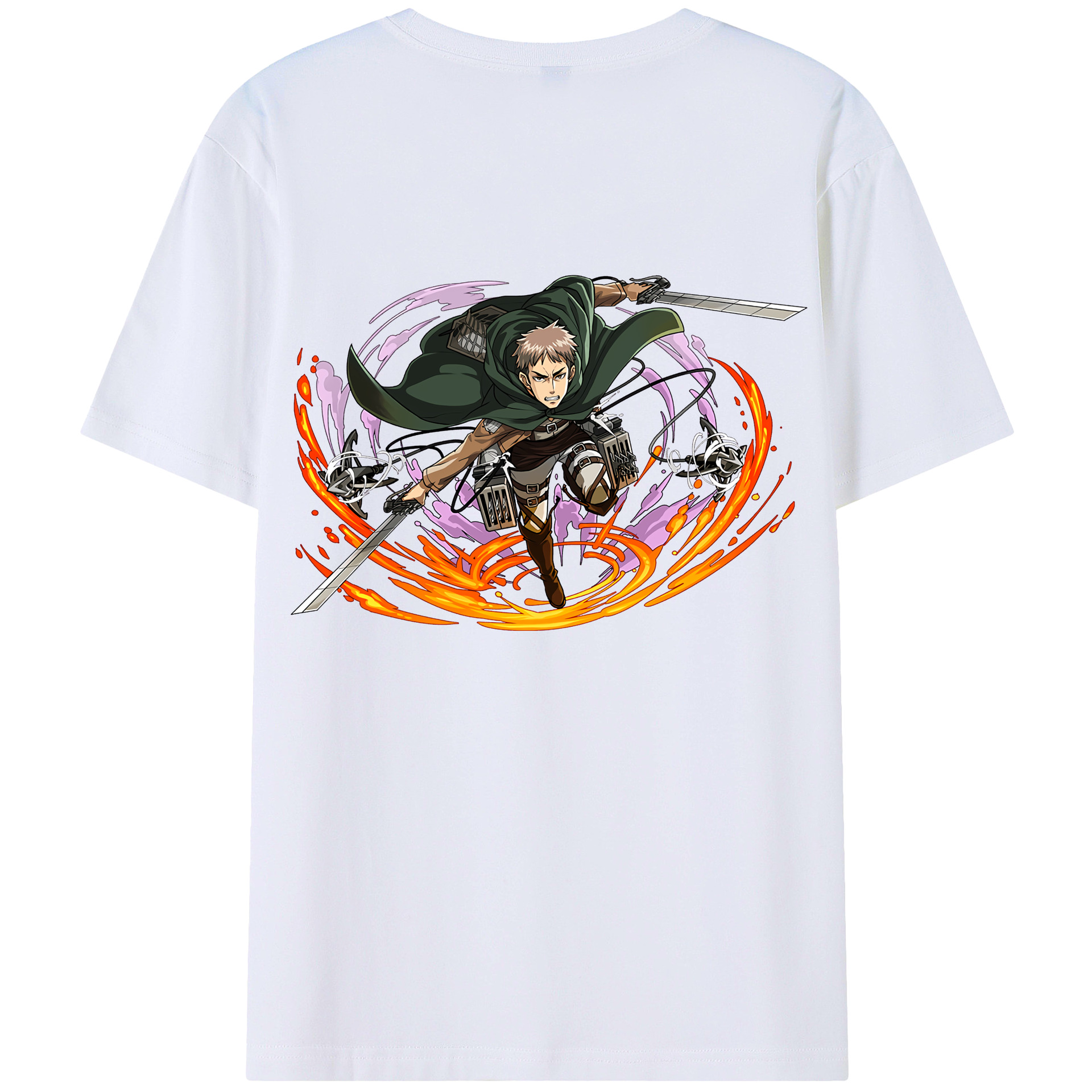 （画像用） 進撃の巨人 ジャン・キルシュタイン Attack on Titan Jean Kirstein レディース半袖Tシャツ(バックプリント)