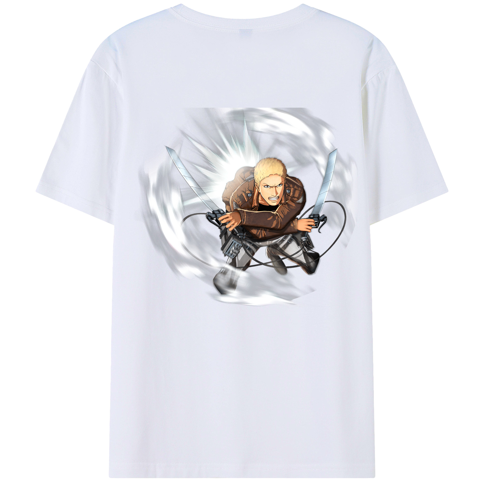 （画像用） 進撃の巨人 ライナー・ブラウン Attack on Titan Reiner Braun レディース半袖Tシャツ(バックプリント)