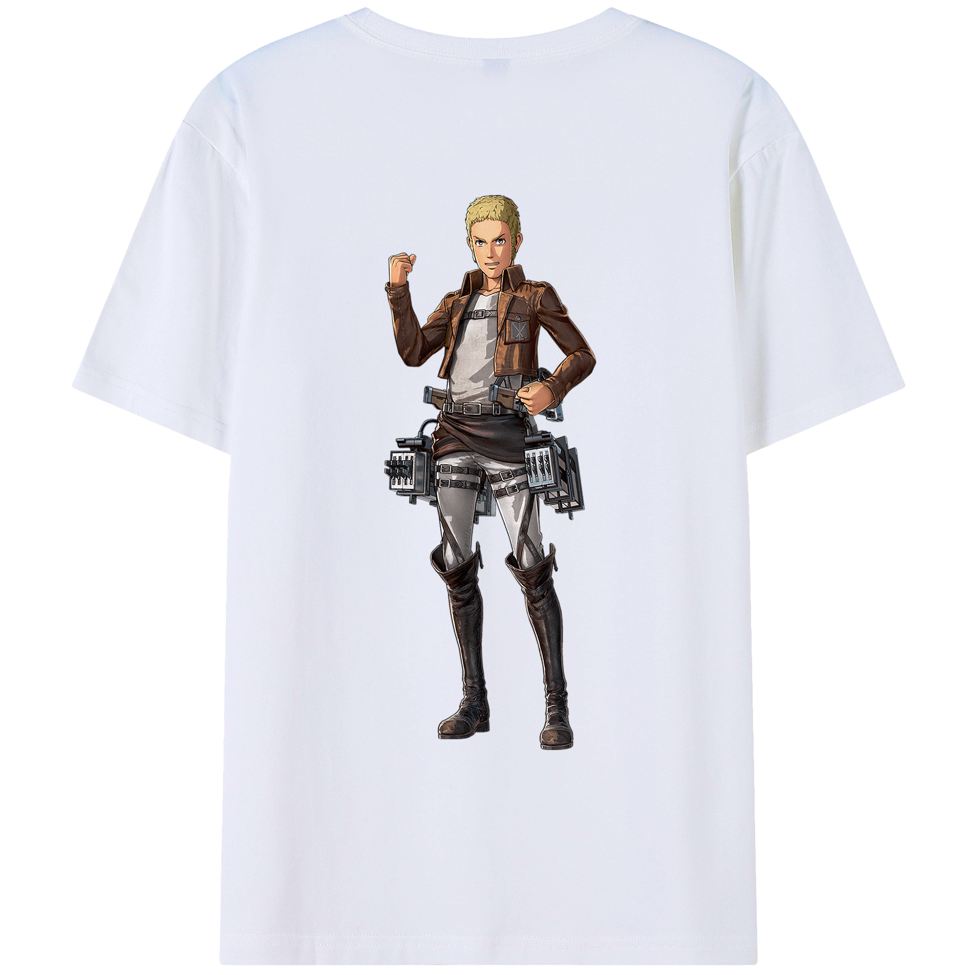 （画像用） 進撃の巨人 ライナー・ブラウン Attack on Titan Reiner Braun レディース半袖Tシャツ(バックプリント)