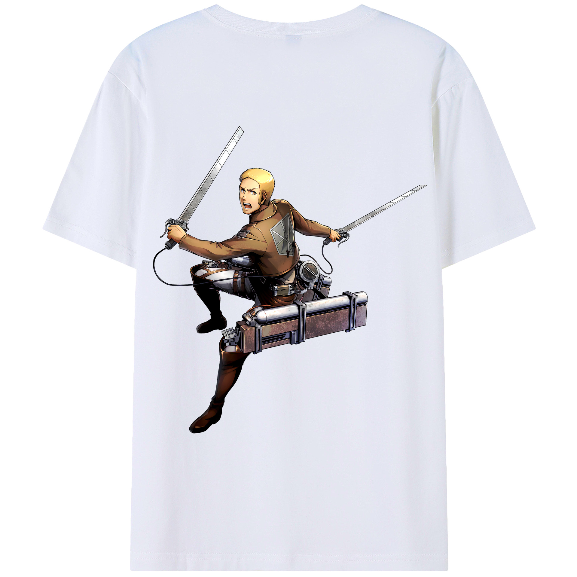 （画像用） 進撃の巨人 ライナー・ブラウン Attack on Titan Reiner Braun レディース半袖Tシャツ(バックプリント)