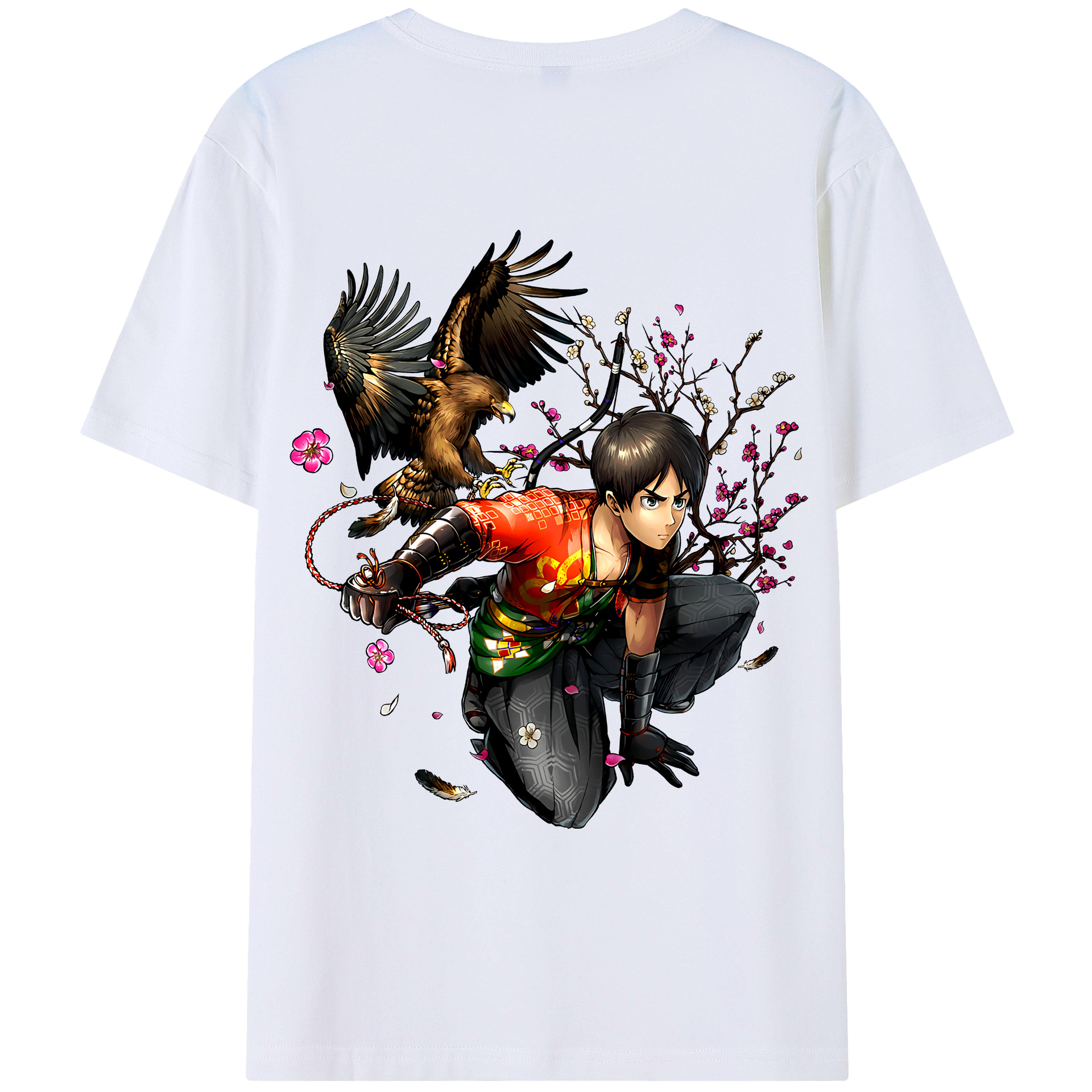 （画像用） 進撃の巨人 エレン･イェーガー Attack on Titan Eren Jäger レディース半袖Tシャツ(バックプリント)