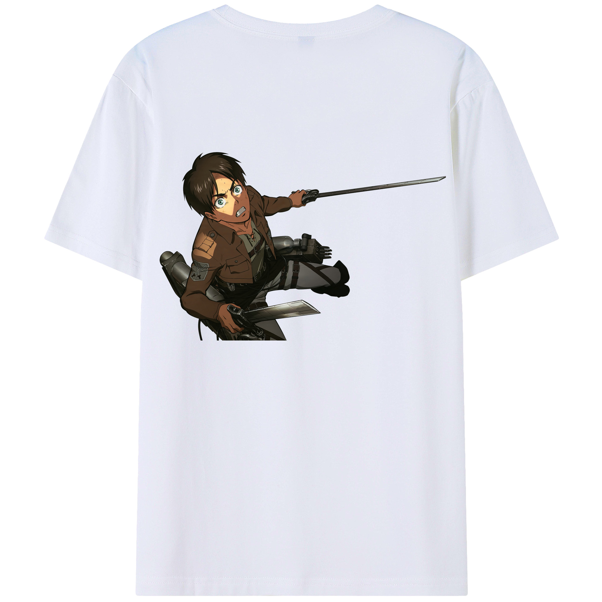 （画像用） 進撃の巨人 エレン･イェーガー Attack on Titan Eren Jäger レディース半袖Tシャツ(バックプリント)