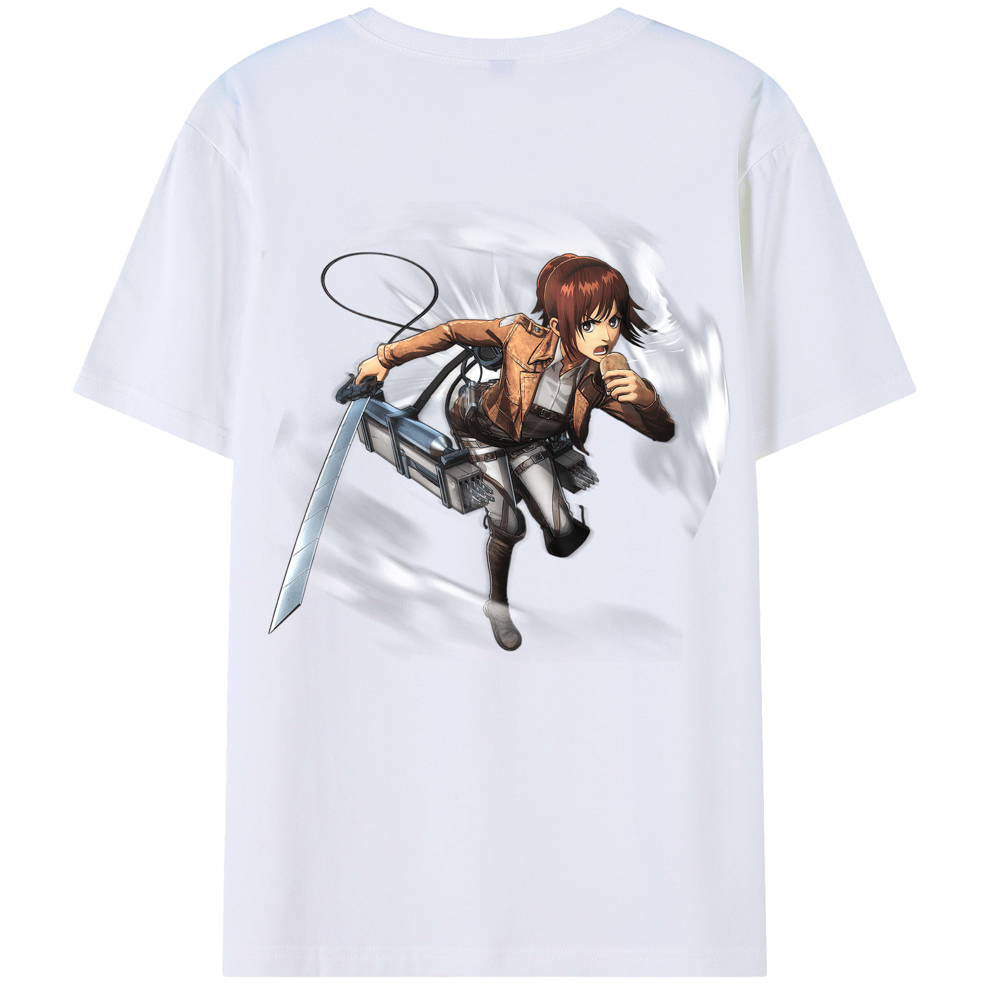 （画像用） 進撃の巨人 サシャ·ブラウス Attack on Titan Sasha Blaus レディース半袖Tシャツ(バックプリント)