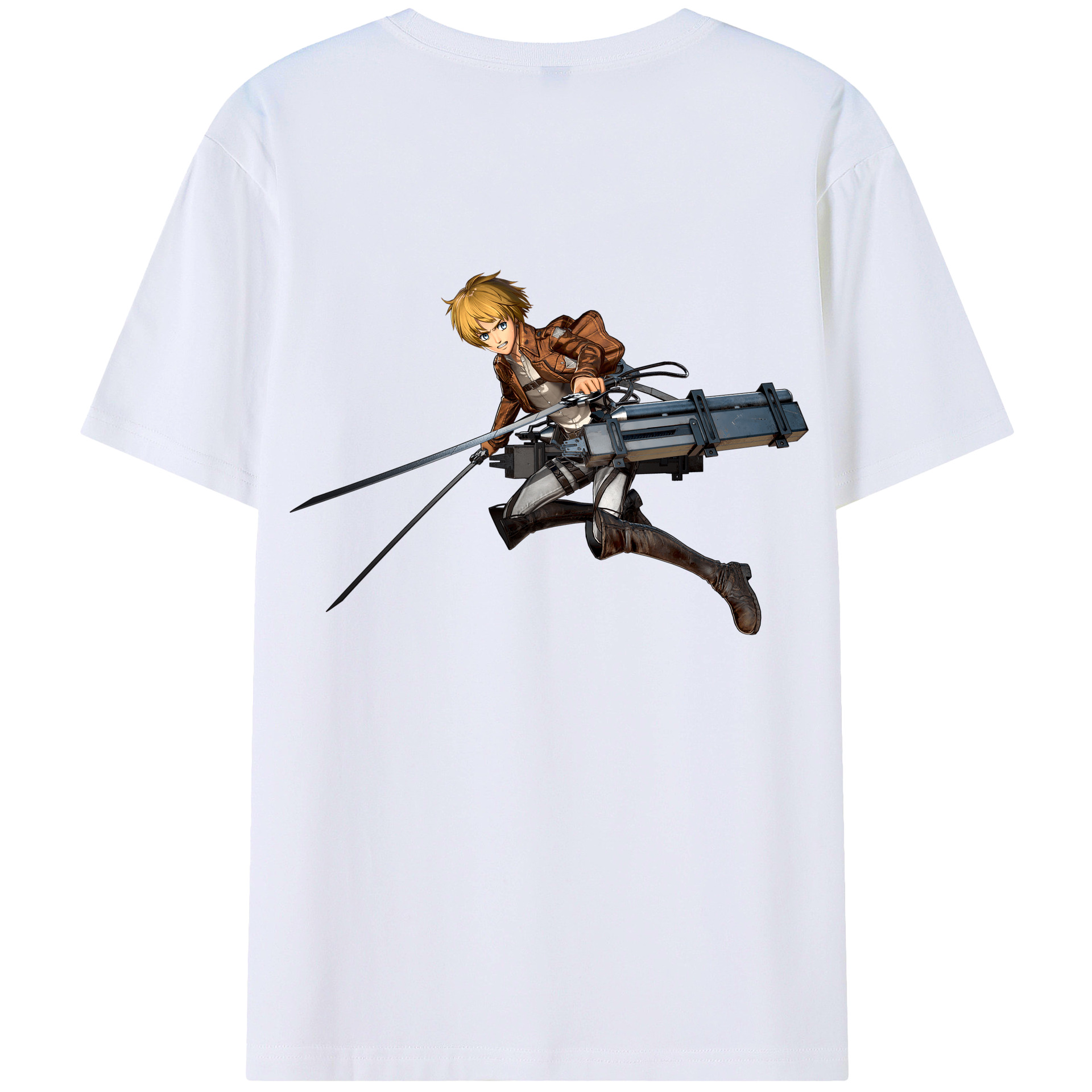 （画像用） 進撃の巨人 アルミン·アルレルト Attack on Titan Armin Arlert レディース半袖Tシャツ(バックプリント)