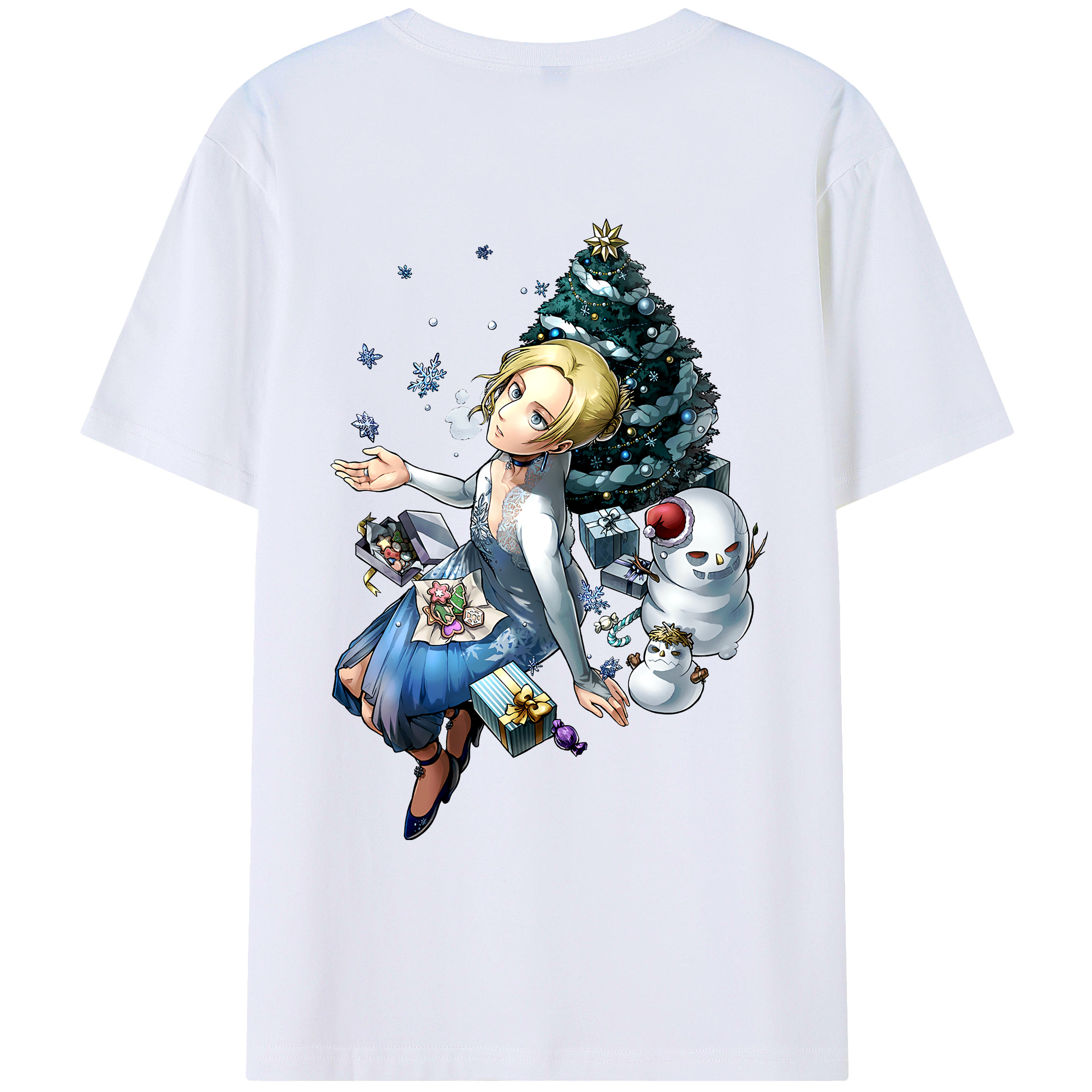 （画像用） 進撃の巨人 アニ・レオンハート Attack on Titan Annie Leonhart レディース半袖Tシャツ(バックプリント)