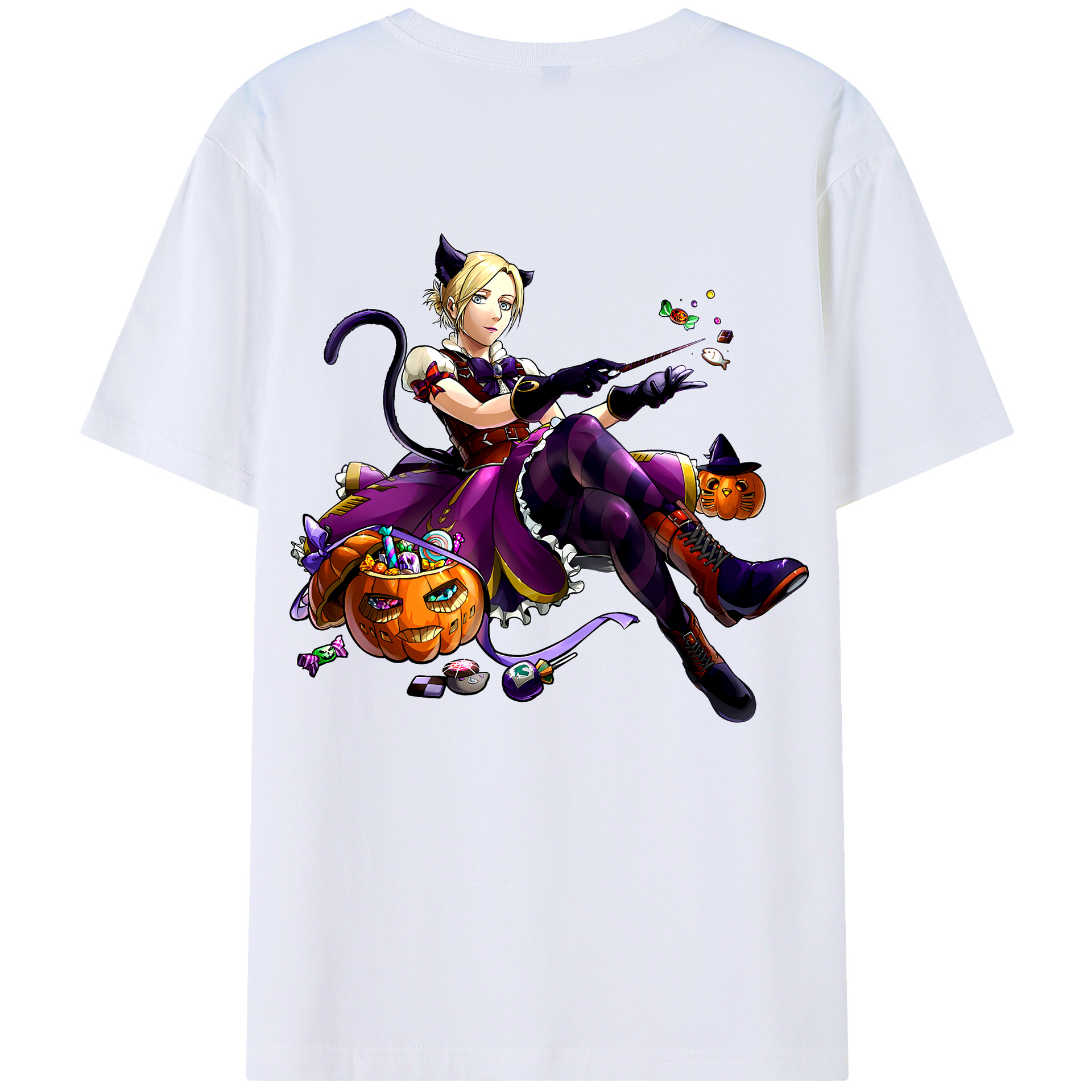 （画像用） 進撃の巨人 アニ・レオンハート Attack on Titan Annie Leonhart レディース半袖Tシャツ(バックプリント)