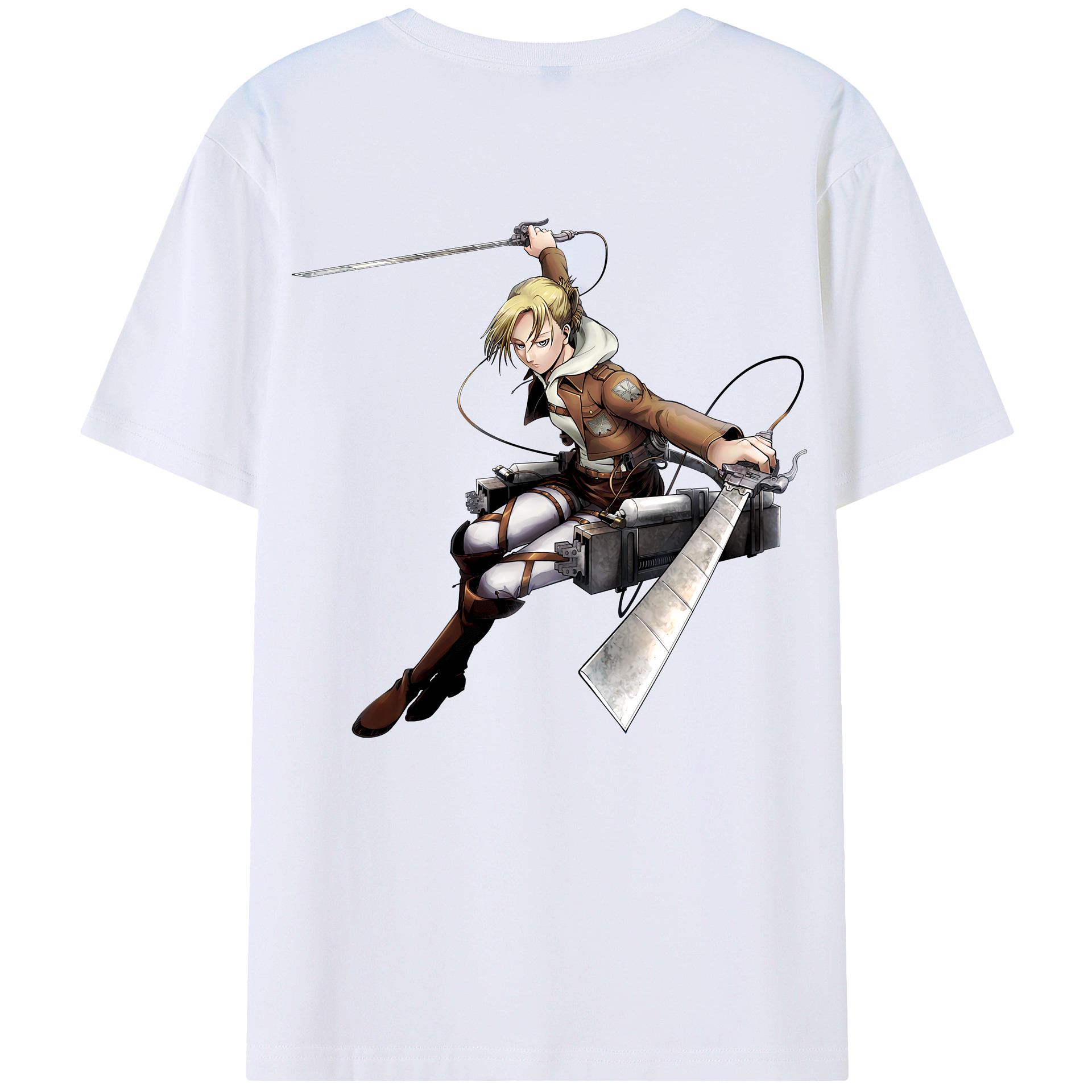 （画像用） 進撃の巨人 アニ・レオンハート Attack on Titan Annie Leonhart レディース半袖Tシャツ(バックプリント)