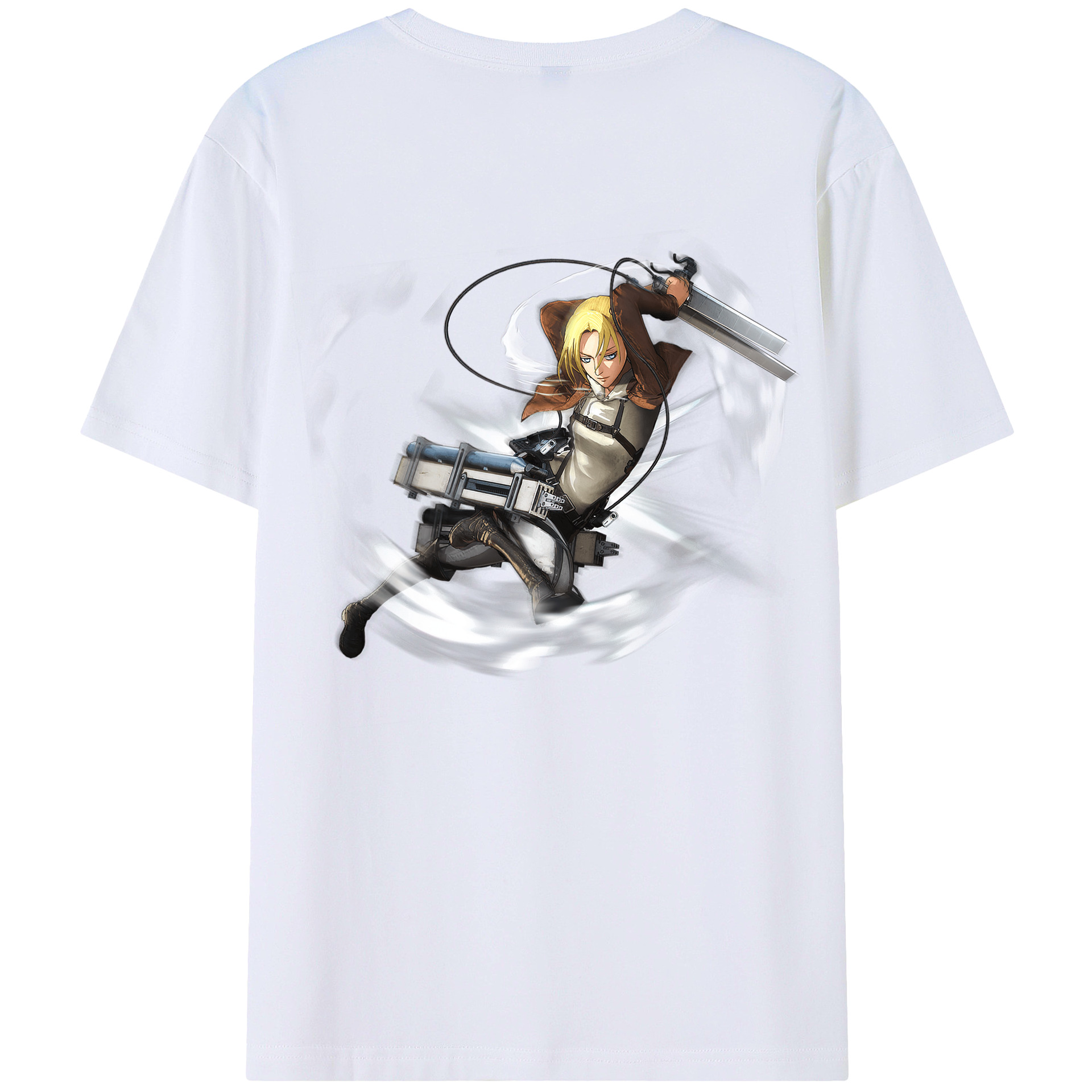 （画像用） 進撃の巨人 アニ・レオンハート Attack on Titan Annie Leonhart レディース半袖Tシャツ(バックプリント)
