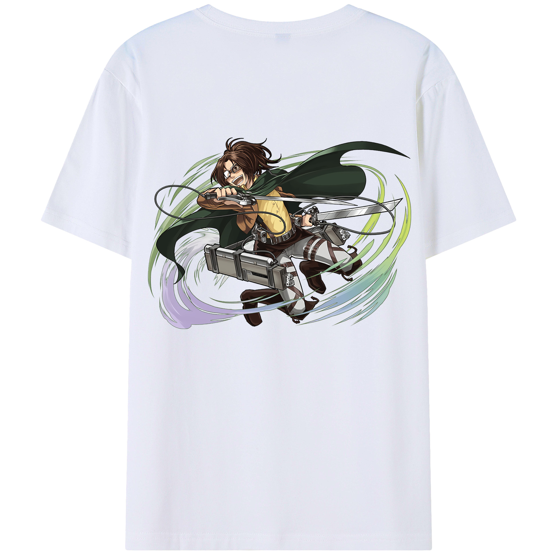 （画像用） 進撃の巨人 ハンジ·ゾエ Attack on Titan Hanji Zoe レディース半袖Tシャツ(バックプリント)