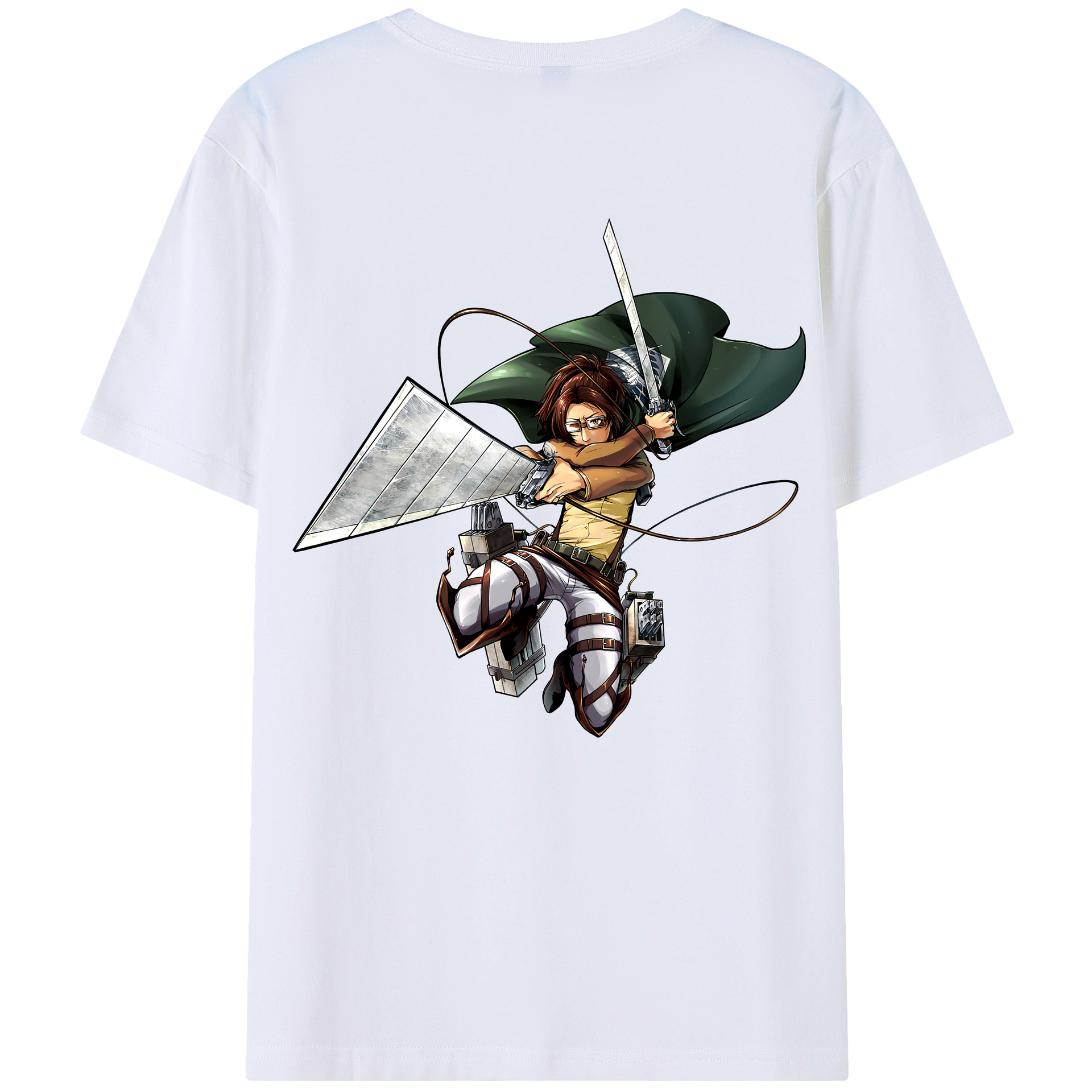 （画像用） 進撃の巨人 ハンジ·ゾエ Attack on Titan Hanji Zoe レディース半袖Tシャツ(バックプリント)