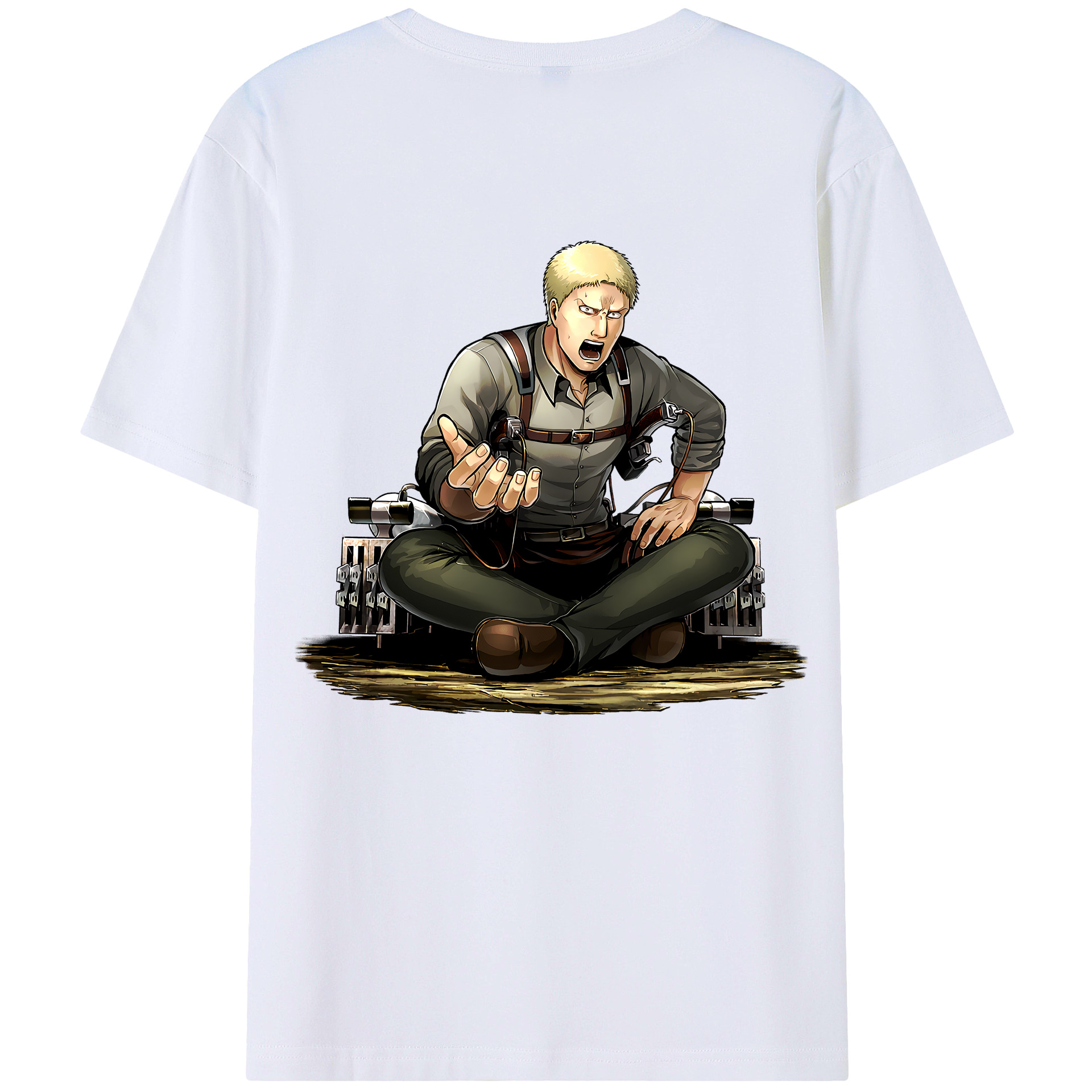 （画像用） 進撃の巨人 ライナー・ブラウン Attack on Titan Reiner Braun レディース半袖Tシャツ(バックプリント)