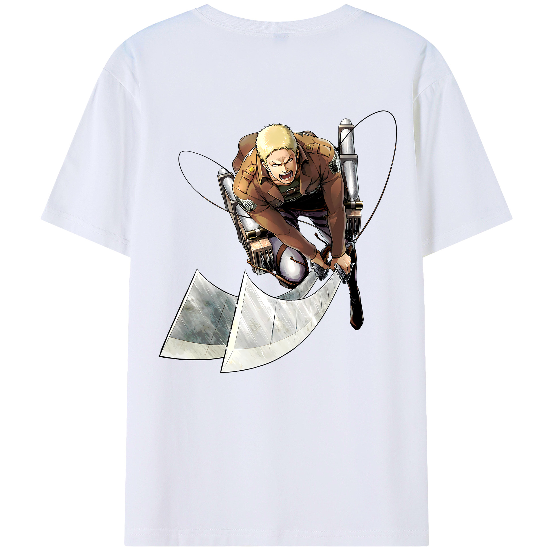 （画像用） 進撃の巨人 ライナー・ブラウン Attack on Titan Reiner Braun レディース半袖Tシャツ(バックプリント)