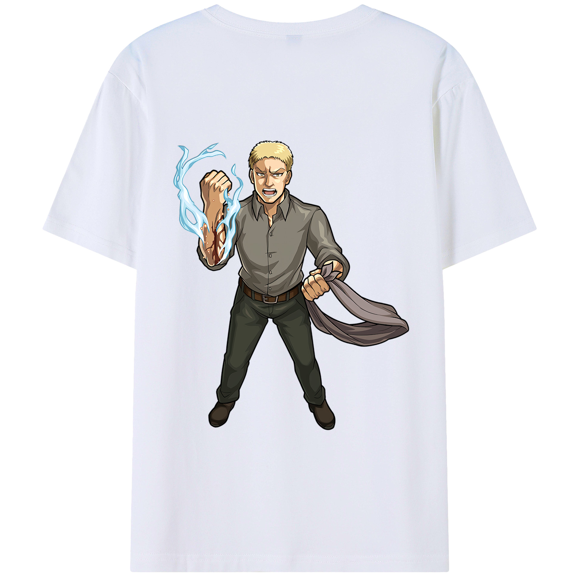 （画像用） 進撃の巨人 ライナー・ブラウン Attack on Titan Reiner Braun レディース半袖Tシャツ(バックプリント)