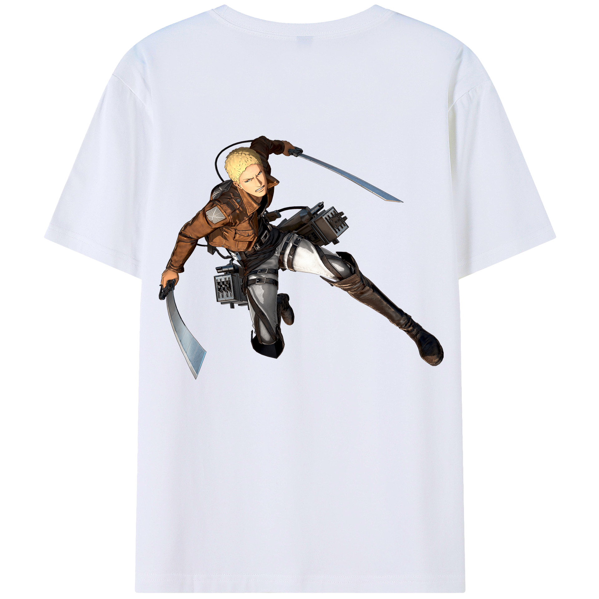 （画像用） 進撃の巨人 ライナー・ブラウン Attack on Titan Reiner Braun レディース半袖Tシャツ(バックプリント)
