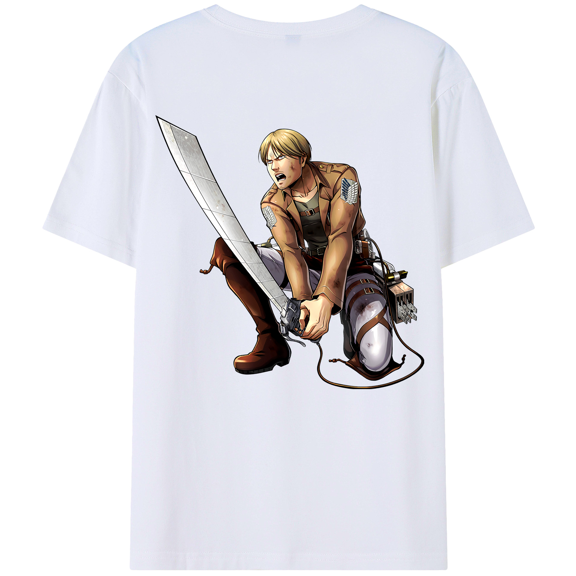（画像用） 進撃の巨人 ミケ·ザカリアス Attack on Titan Mike Zakarius レディース半袖Tシャツ(バックプリント)